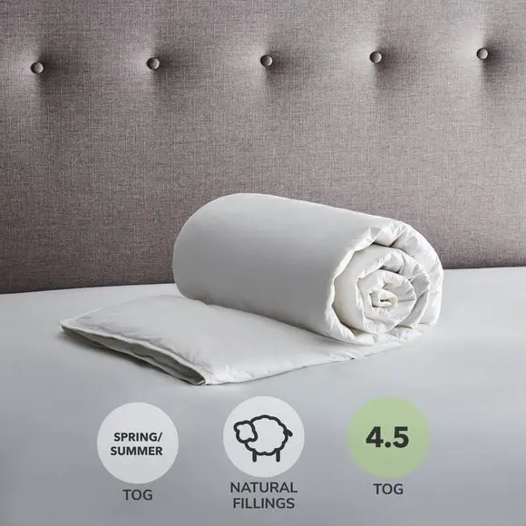 Fogarty Duck Feather and Down 4.5 Tog Summer Duvet