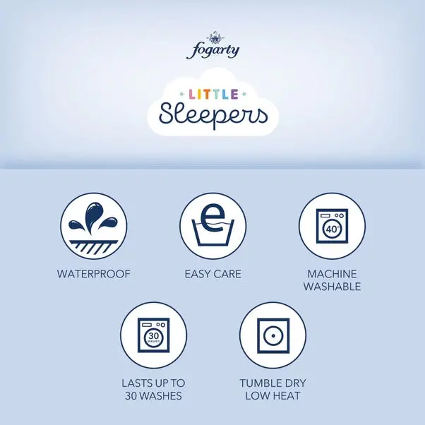 Fogarty Little Sleepers Perfectly Washable Waterproof Mattress Protector - Image 3