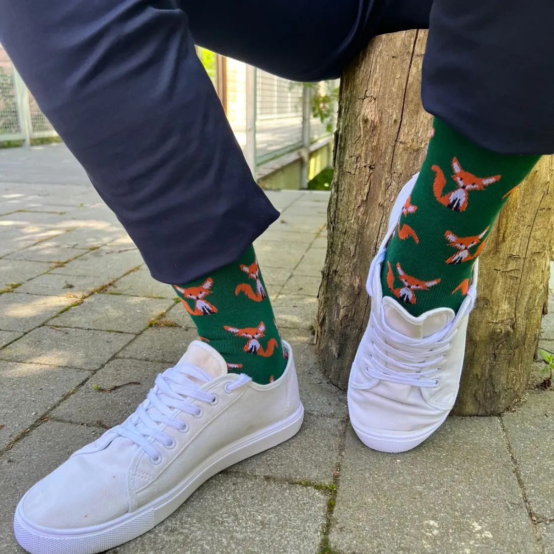Fox Bamboo Socks (Comfort Cuff) - Image 2