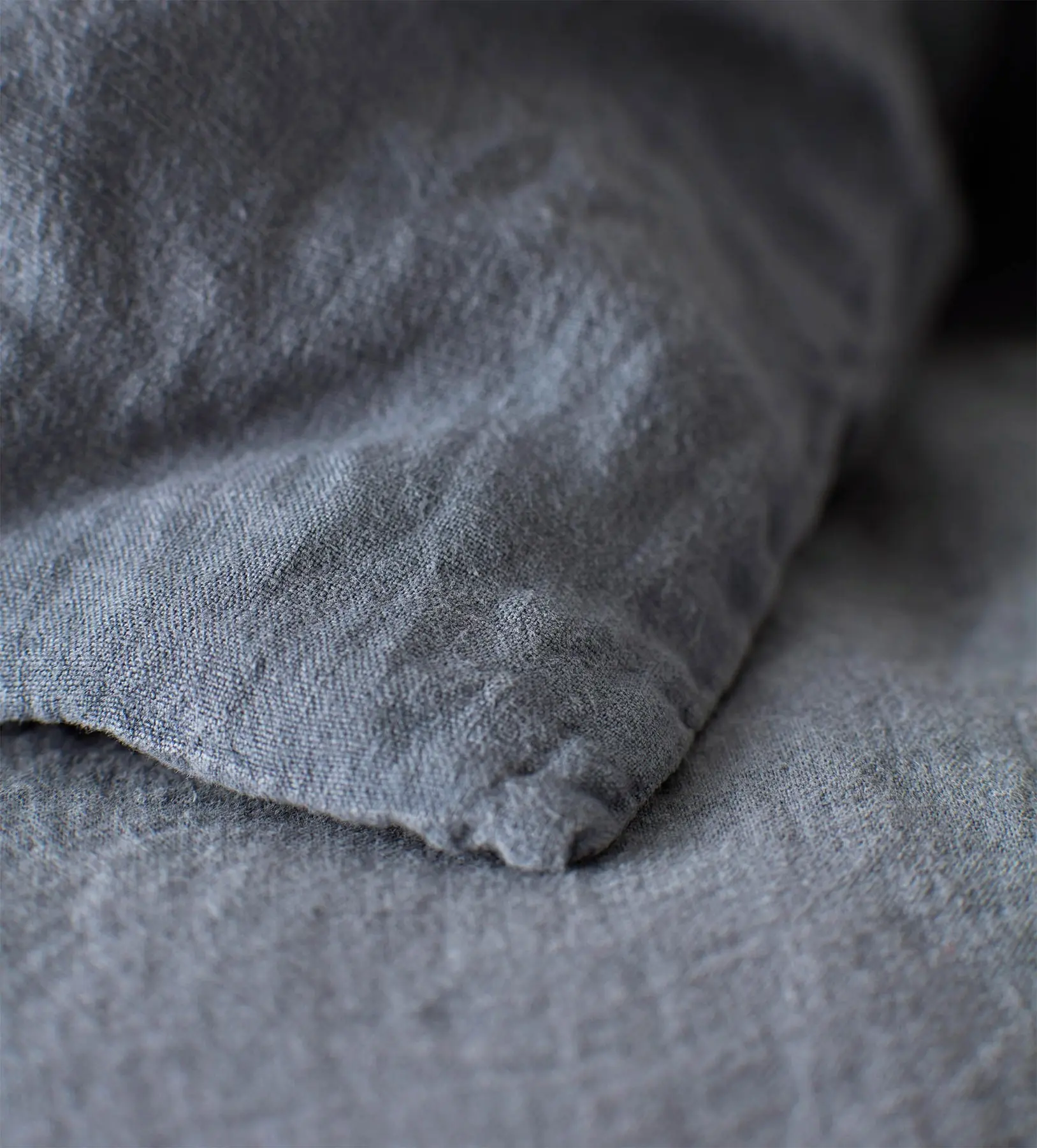 French Blue 100% Linen Flat Sheet - Image 2
