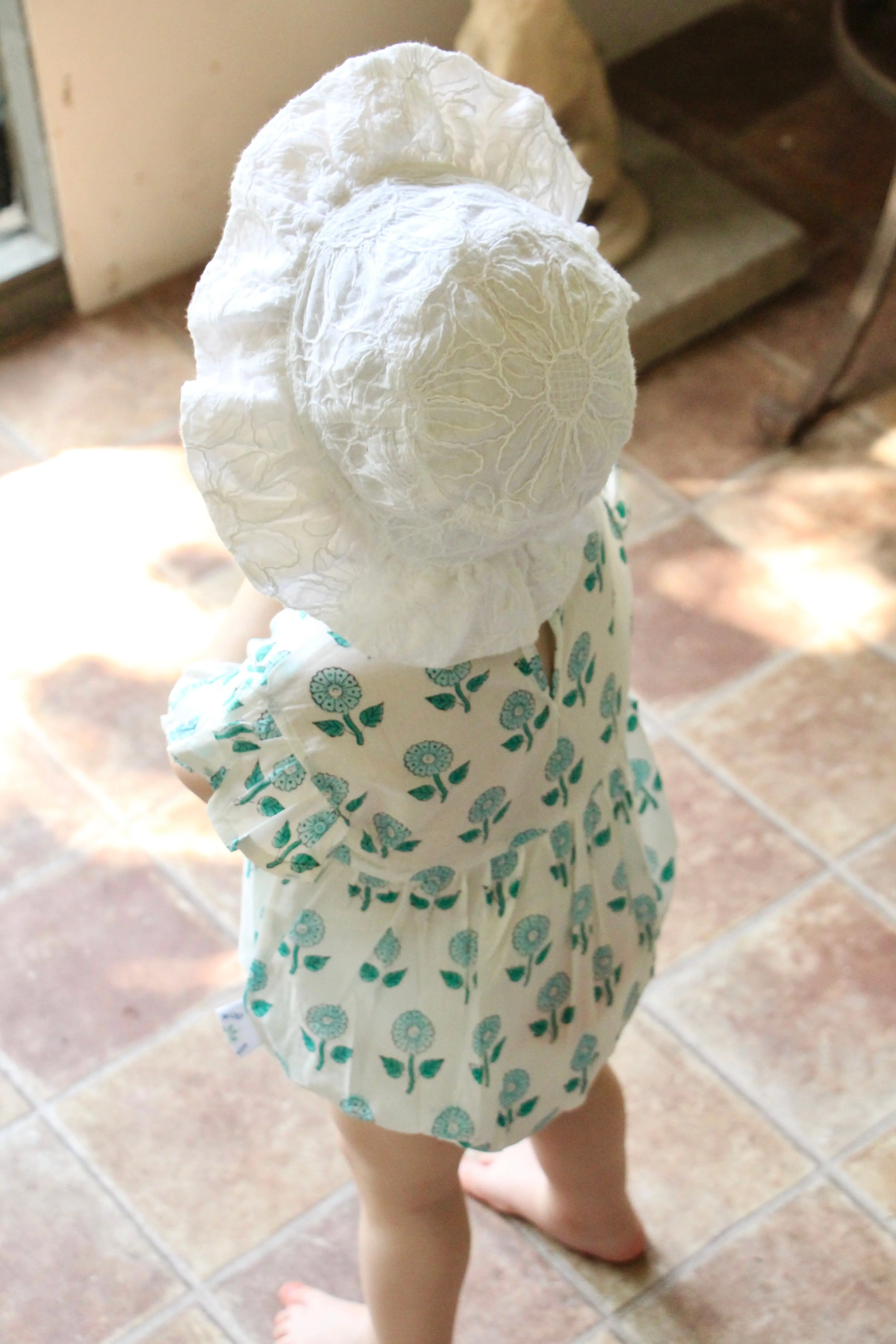 Sea Blue Floral Frilly Bodysuit - Image 4