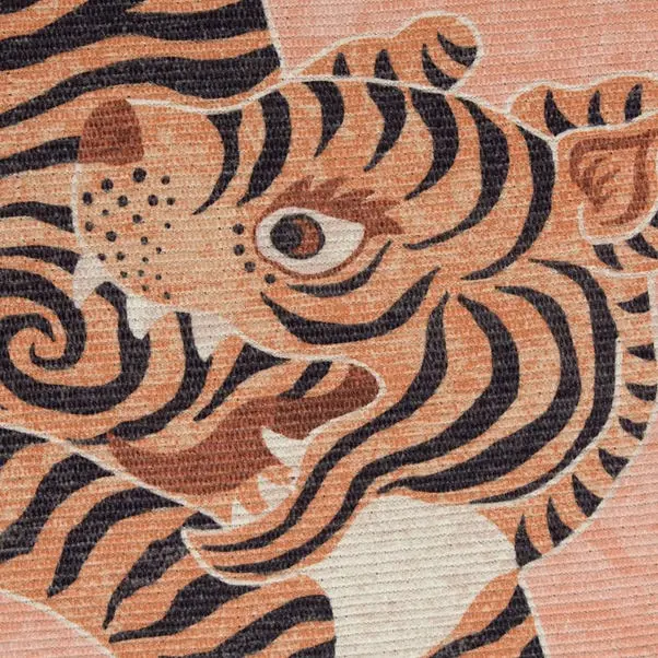 furn. Tibetan Tiger Coral Washable Indoor Outdoor Rug - Image 2