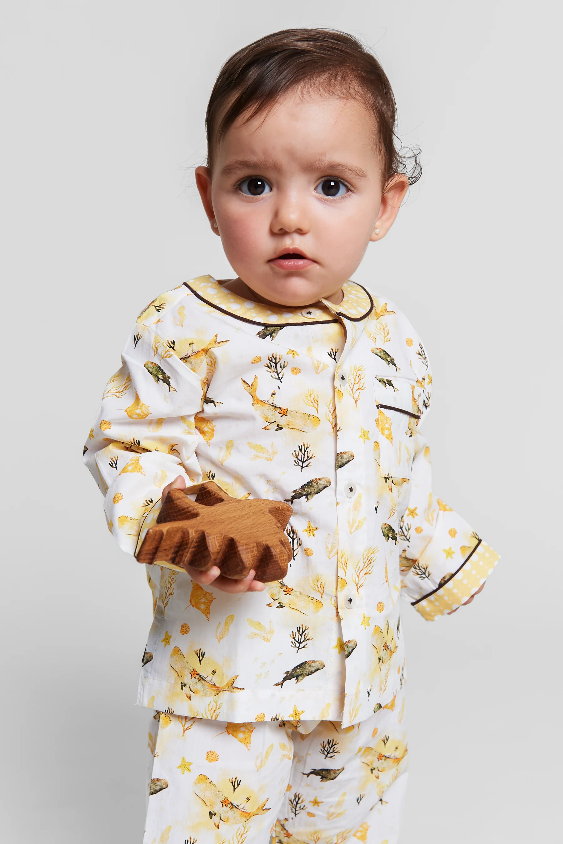 galapagos dreaming organic cotton baby pyjama set - Image 2