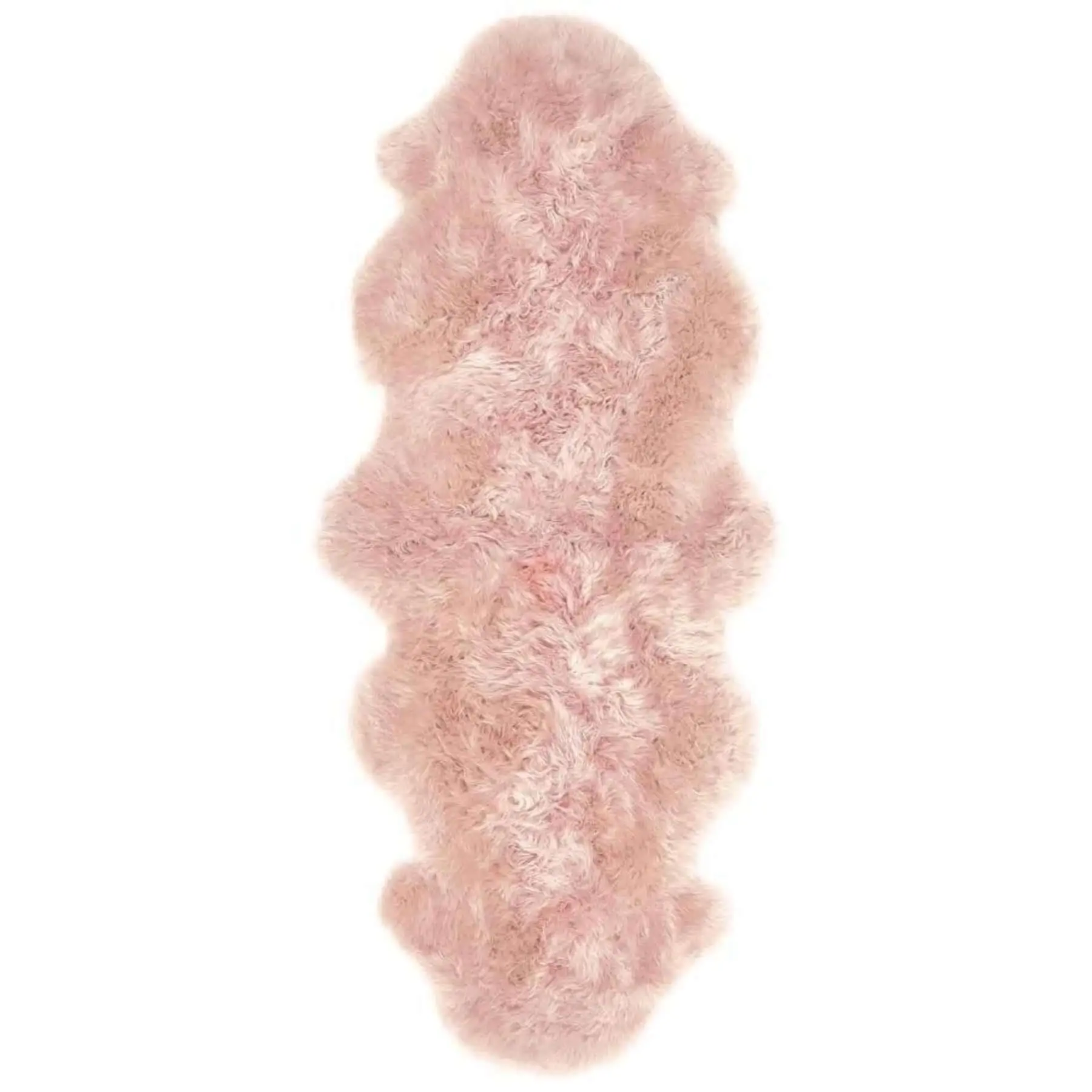 Genuine Rose Sheepskin Faux Fur Rug - Image 3