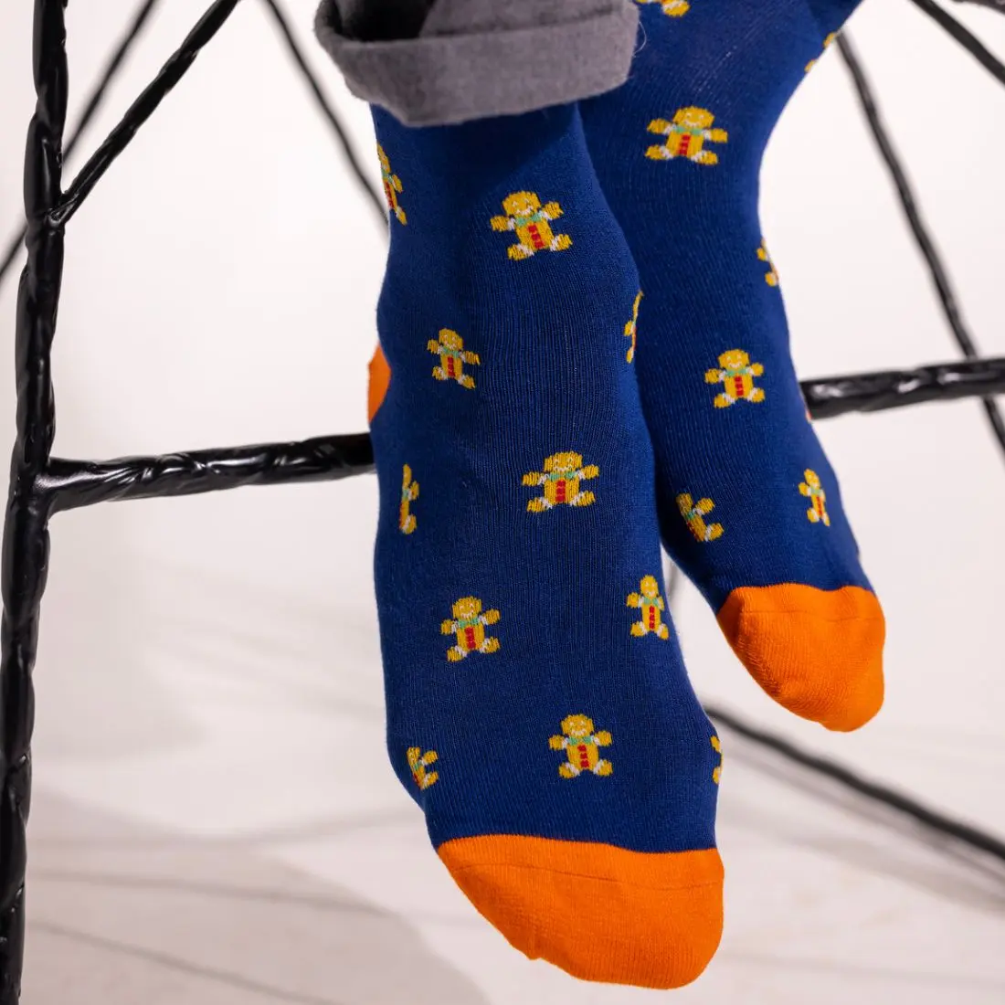 Gingerbread Men Matching Bamboo Socks (Adult & Child) - Image 3