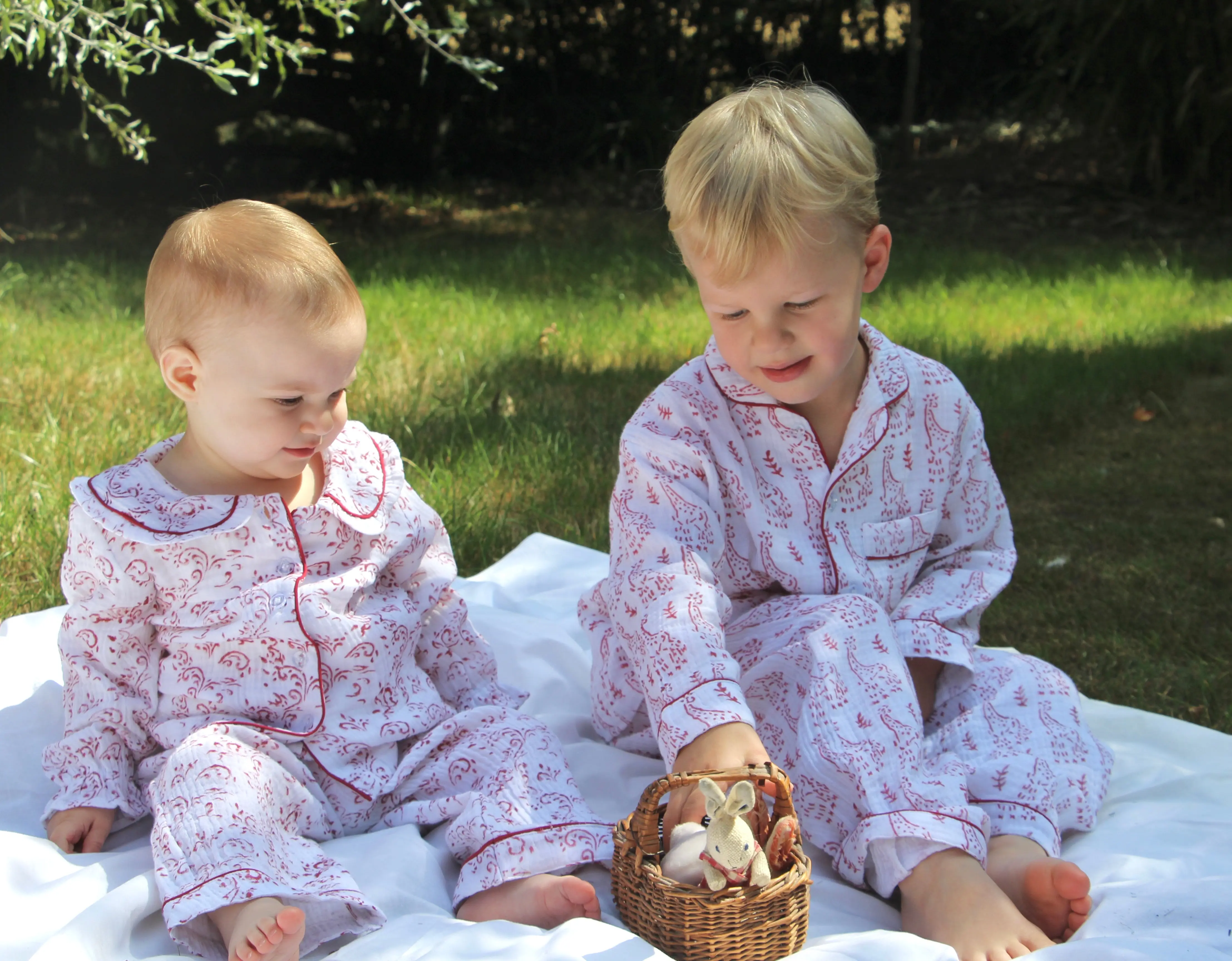 Giraffe Organic Muslin Children's Pyjama Trouser Set - Image 5