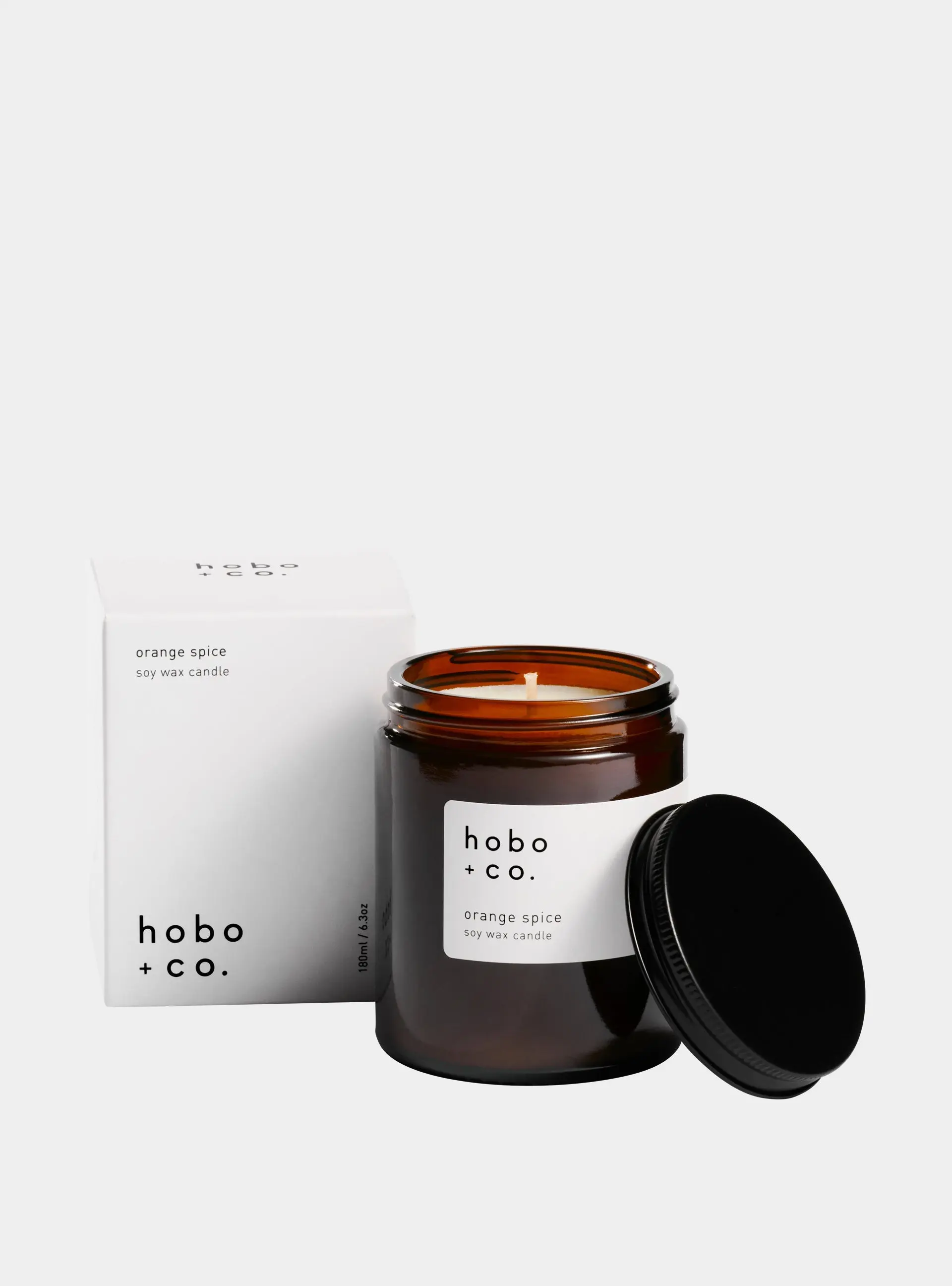 Glass Jar Orange Spice Candle