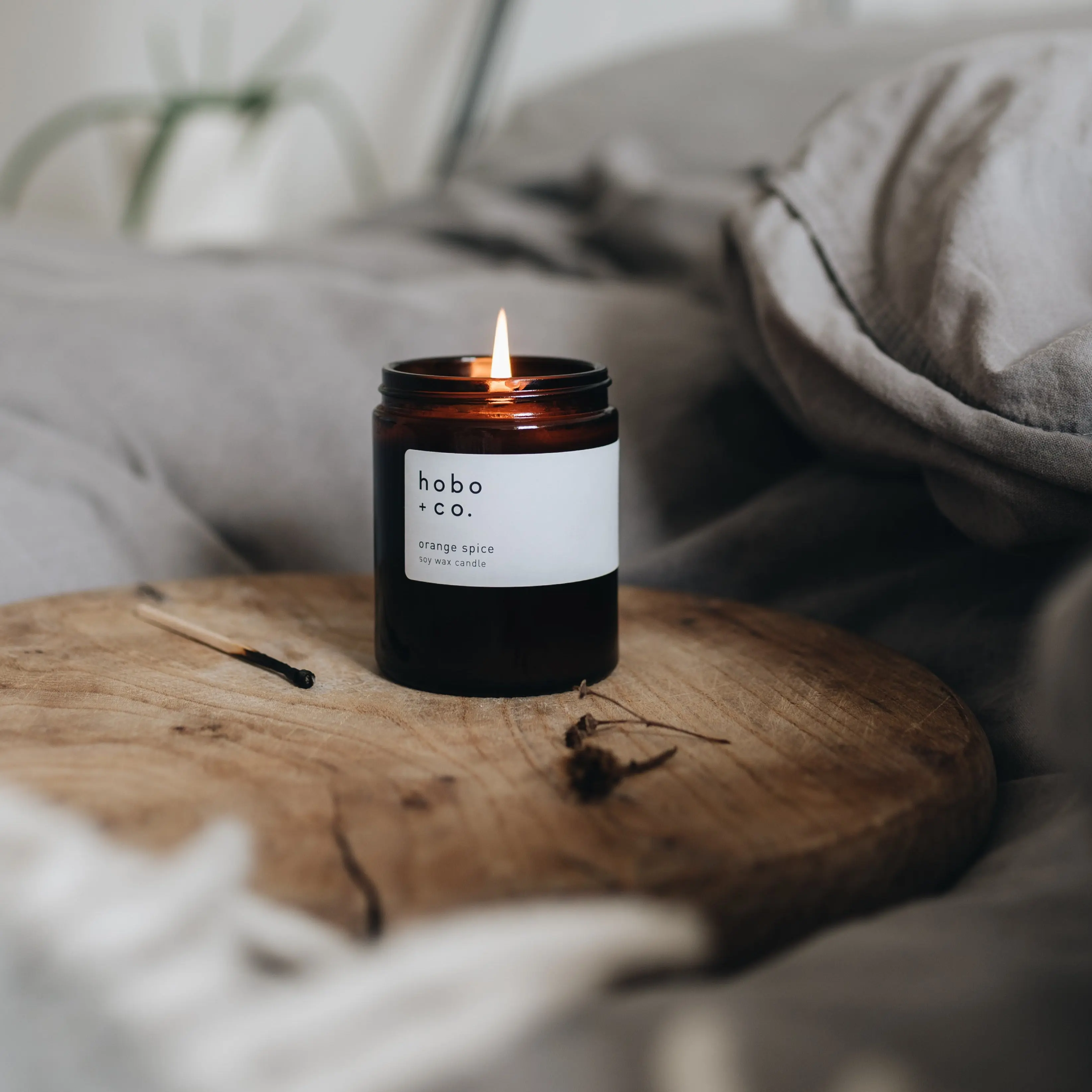 Glass Jar Orange Spice Candle - Image 3