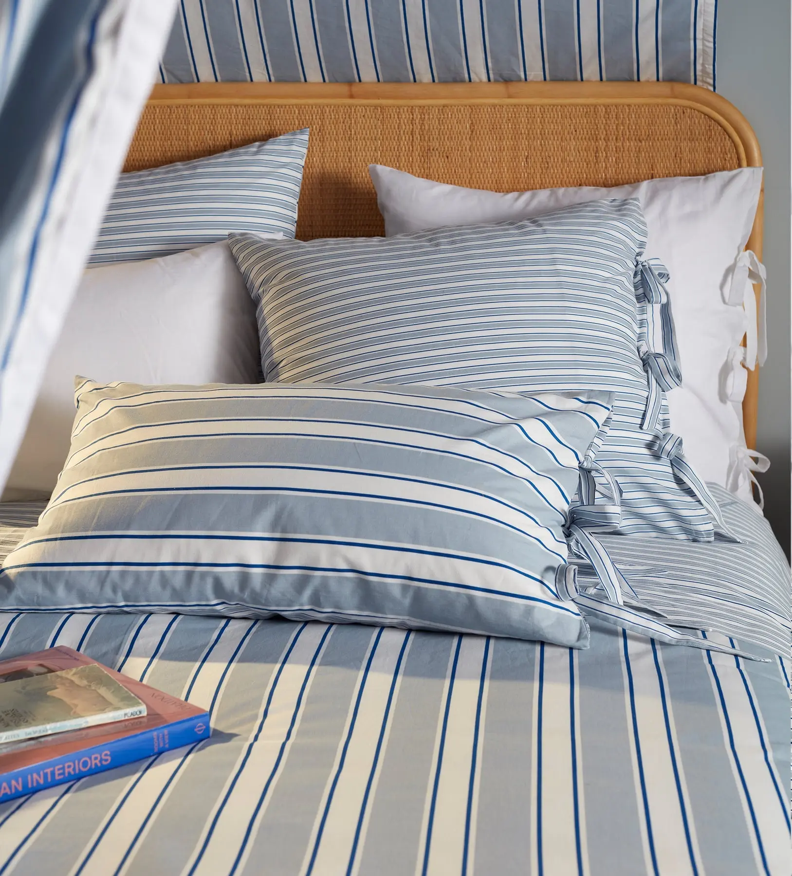 Glassette Teddy Stripe 100% Cotton Duvet Cover - Image 3