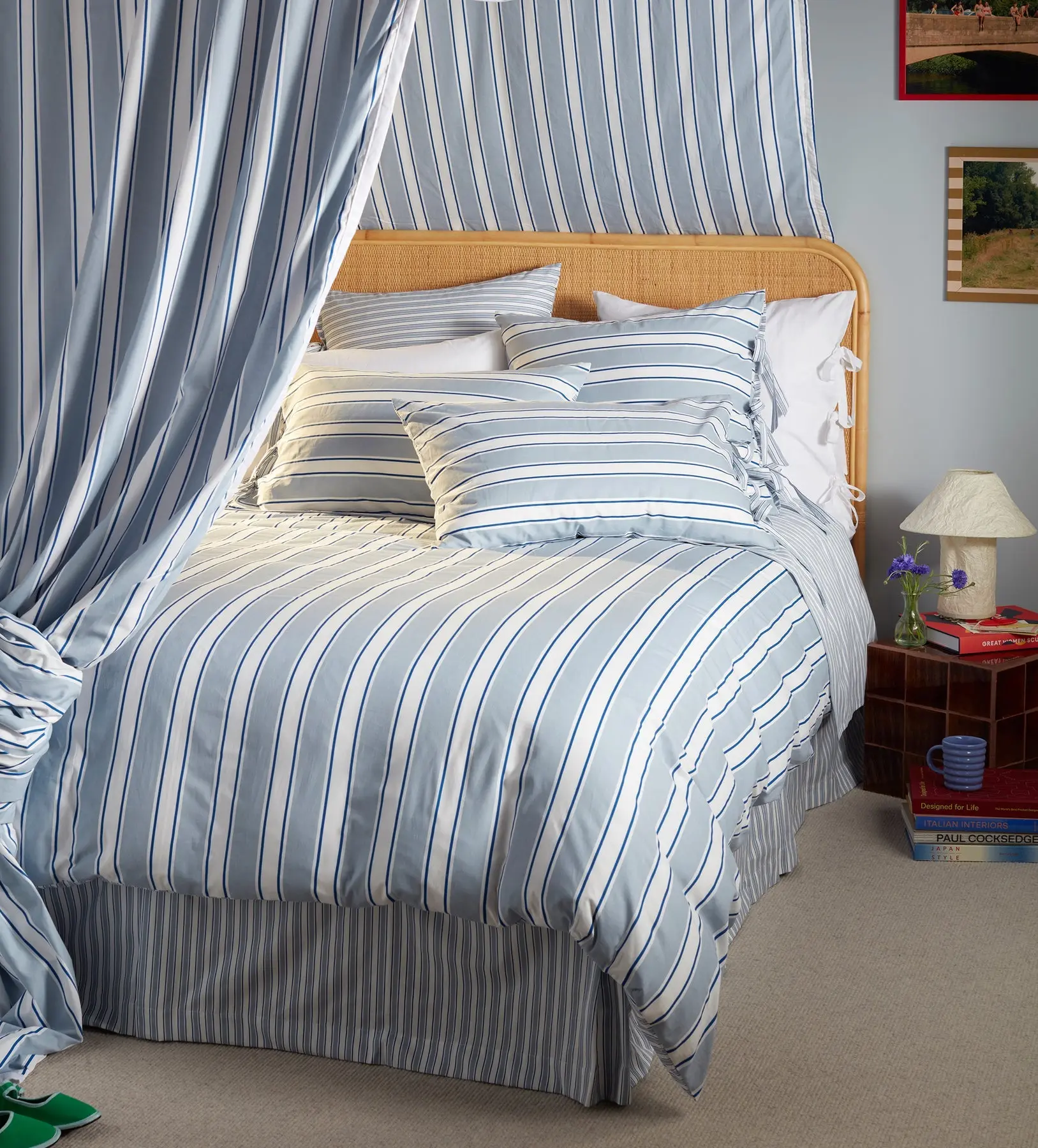 Glassette Teddy Stripe 100% Cotton Duvet Cover - Image 4
