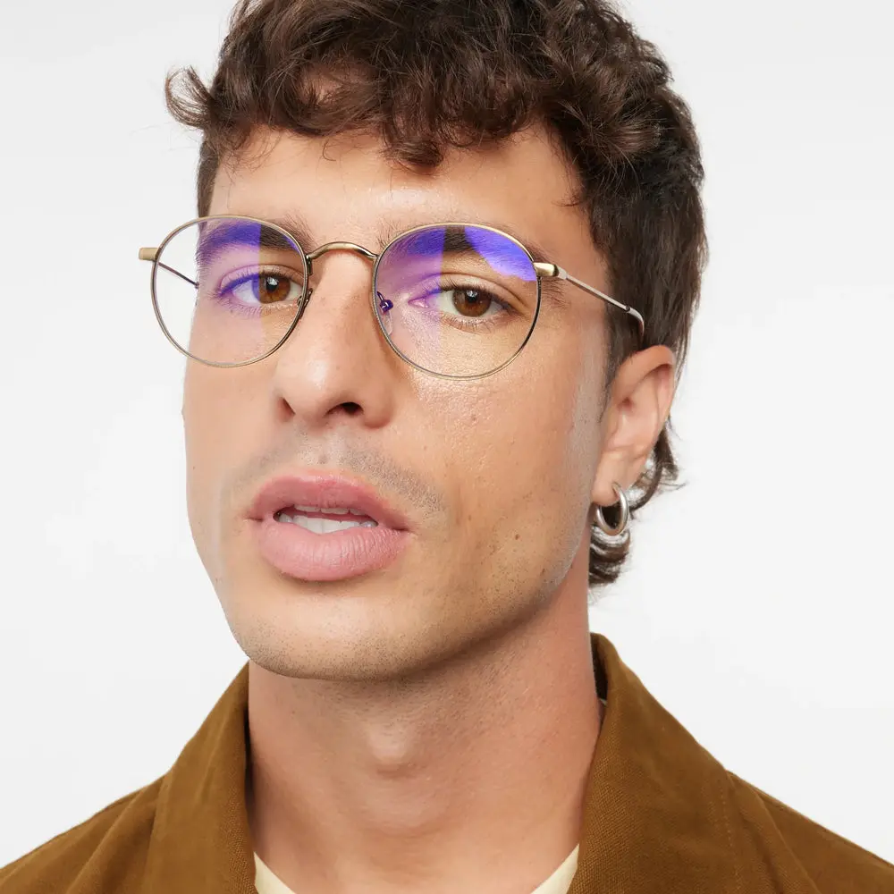 Gold Matte Recoleta Glasses - Image 2