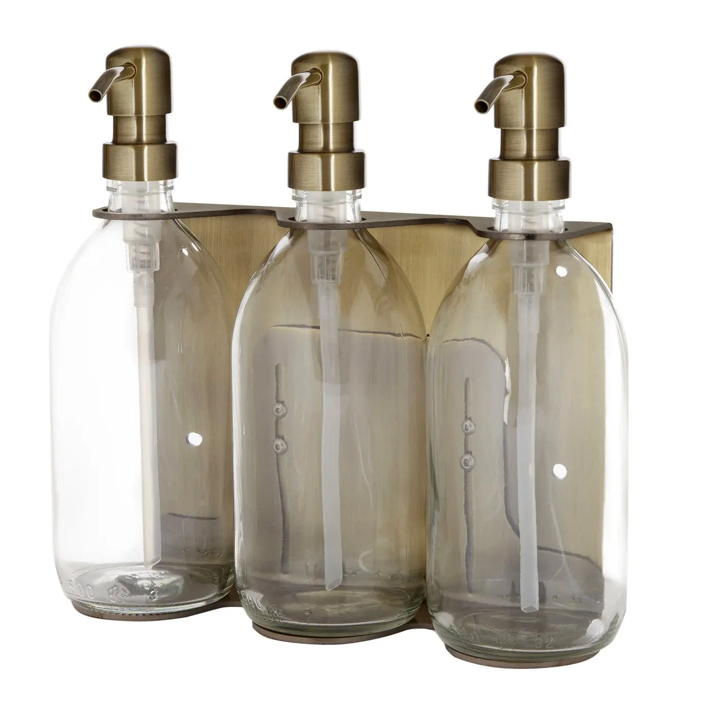 Gold Triple Wall Mounted Soap Dispenser - Image 10