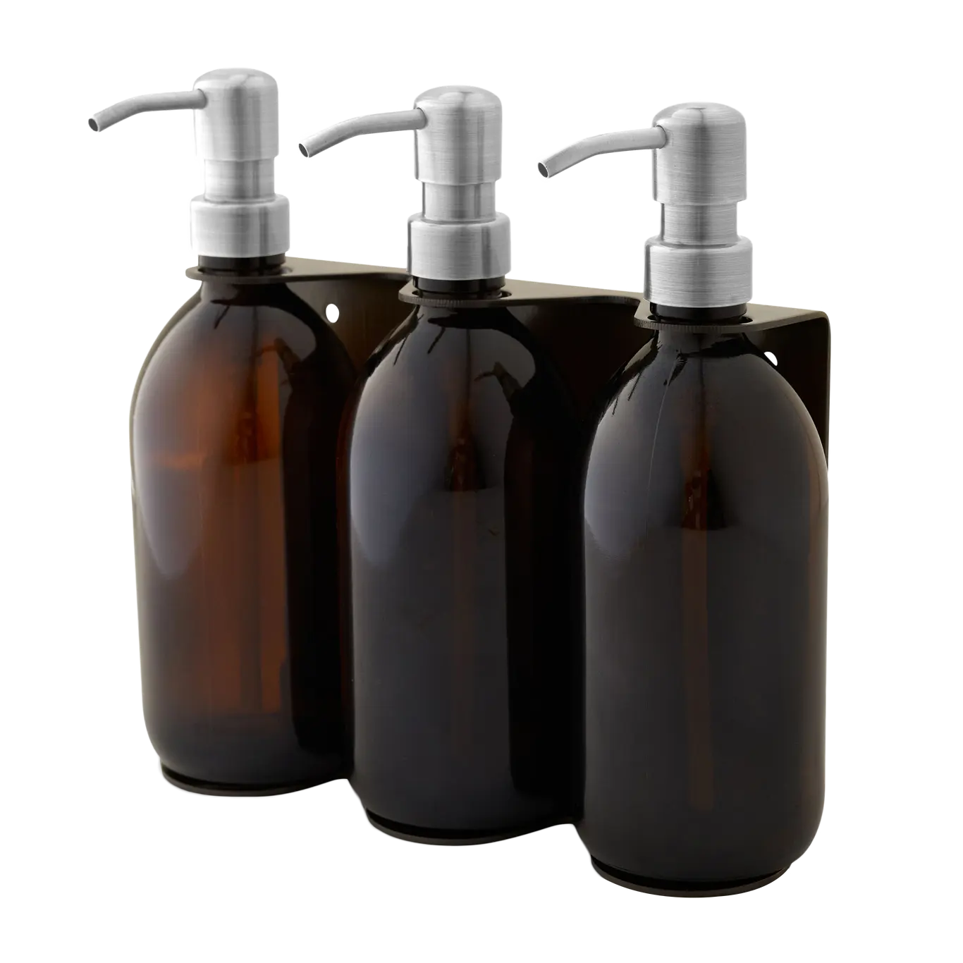 Gold Triple Wall Mounted Soap Dispenser - Image 5