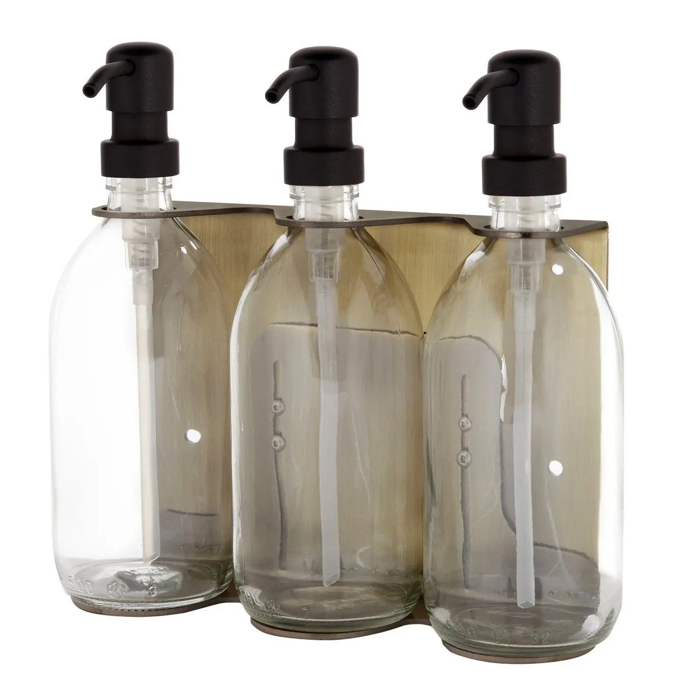 Gold Triple Wall Mounted Soap Dispenser - Image 9