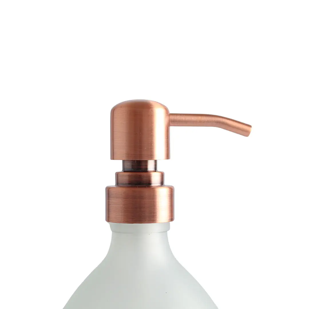 Gold Wall Bracket & Frosted White Glass Dispenser Set - Image 6