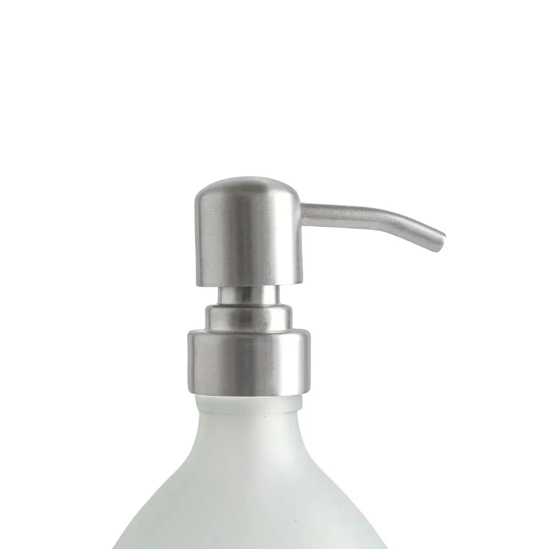 Gold Wall Bracket & Frosted White Glass Dispenser Set - Image 6