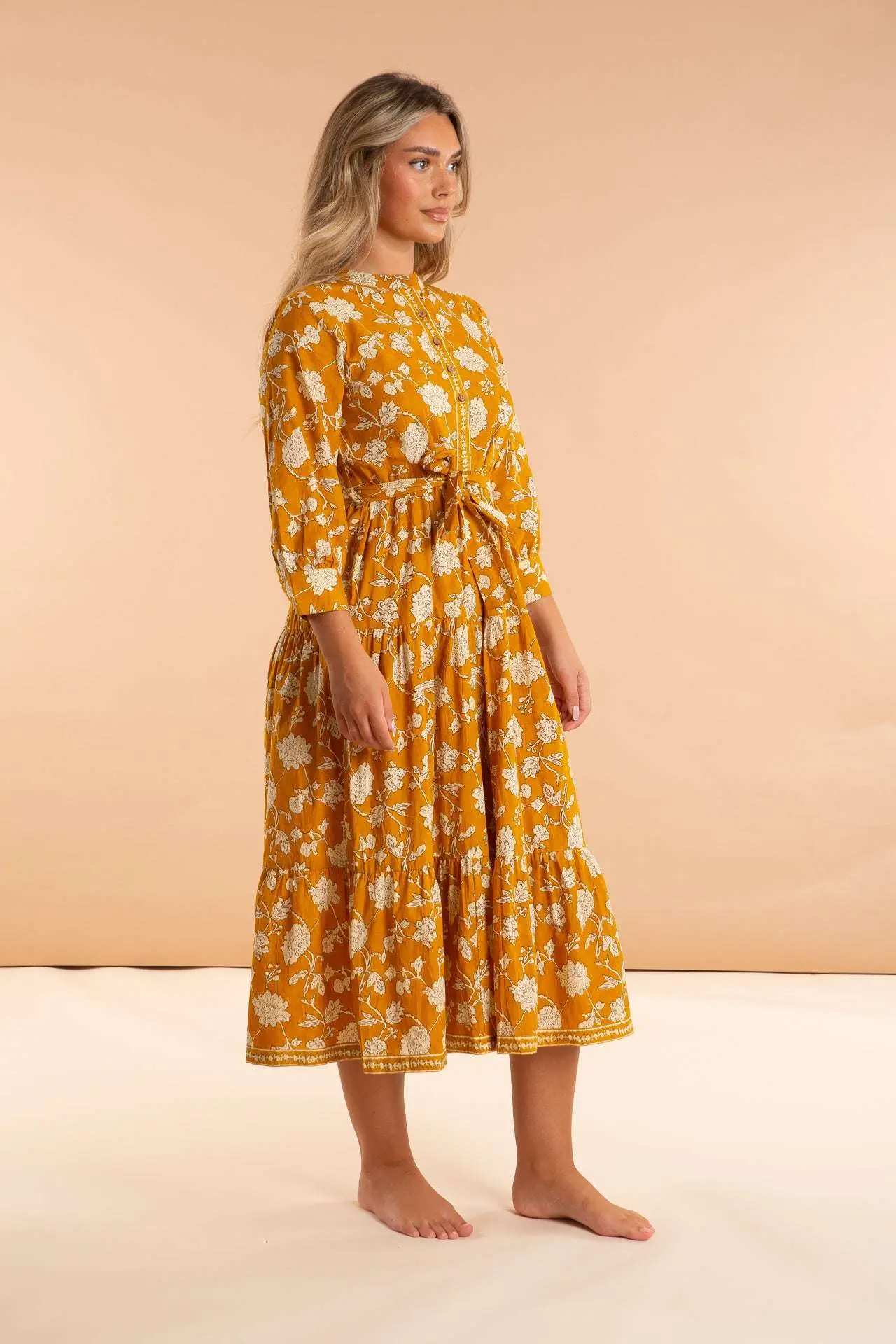 Golden Tulip Cotton Dress - Image 2