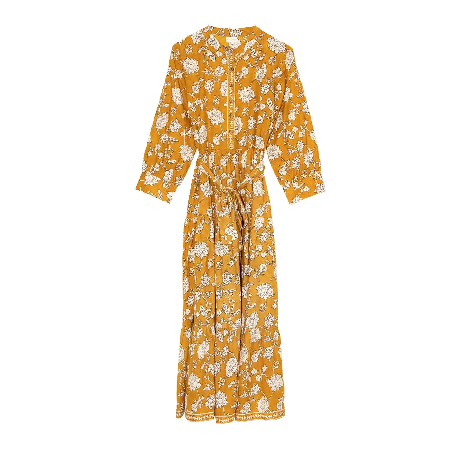 Golden Tulip Cotton Dress - Image 4