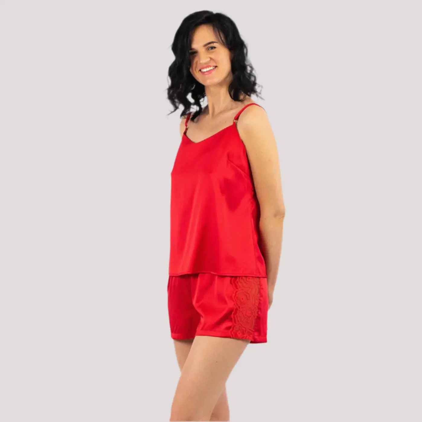 Good Girl Gone Bad Pyjama Camisole Red - Image 2