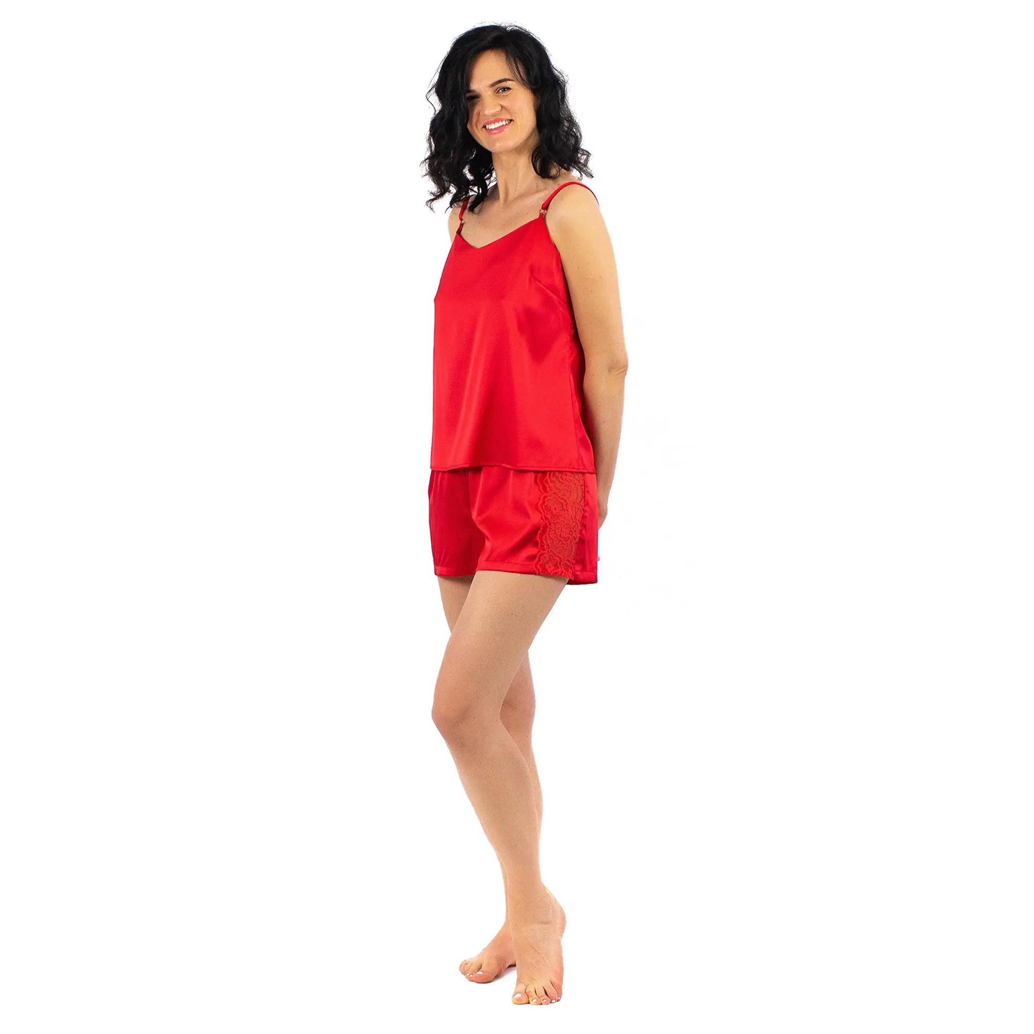Good Girl Gone Bad Pyjama Shorts Red - Image 2