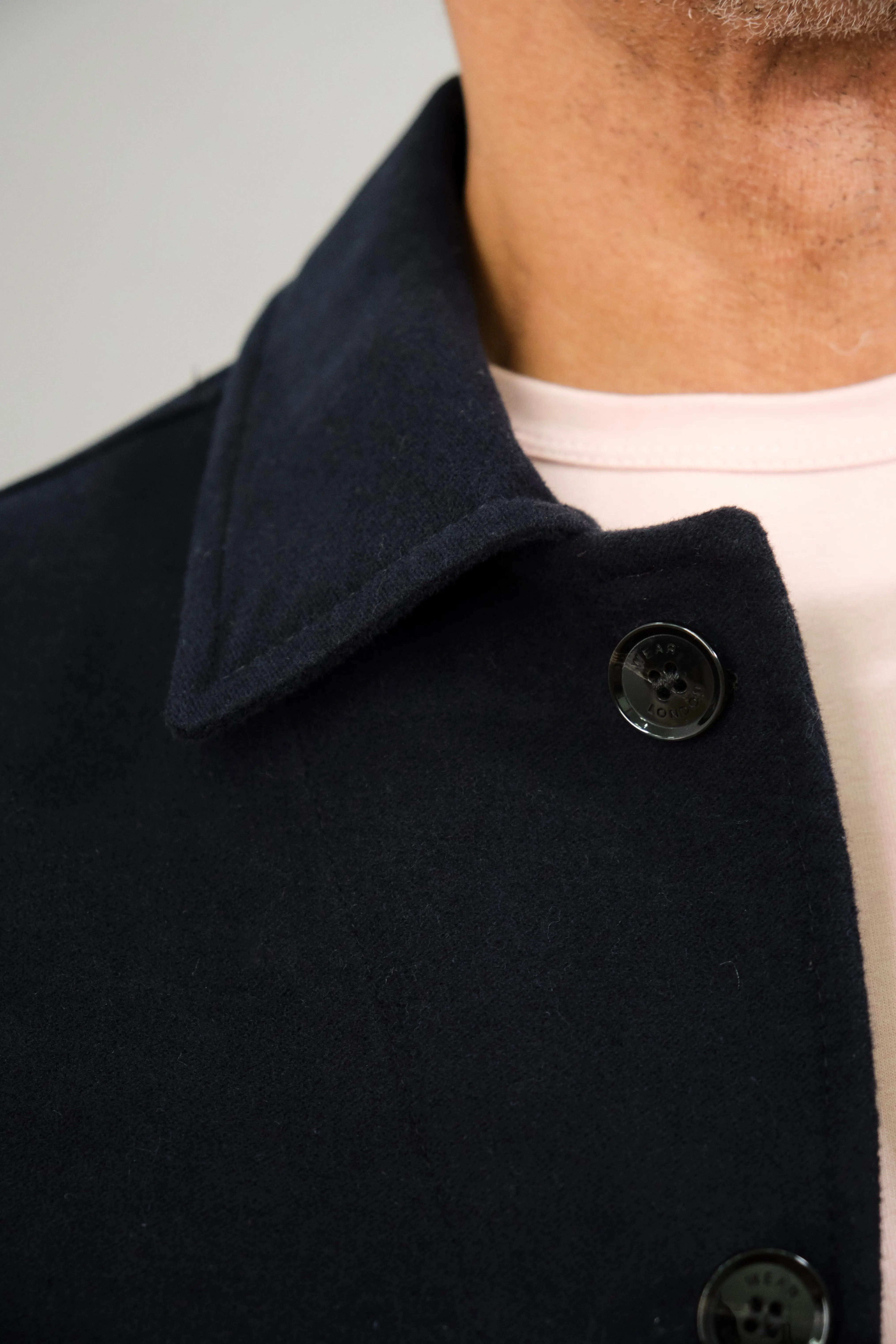 Goring Jacket - Navy Moleskin - Image 8