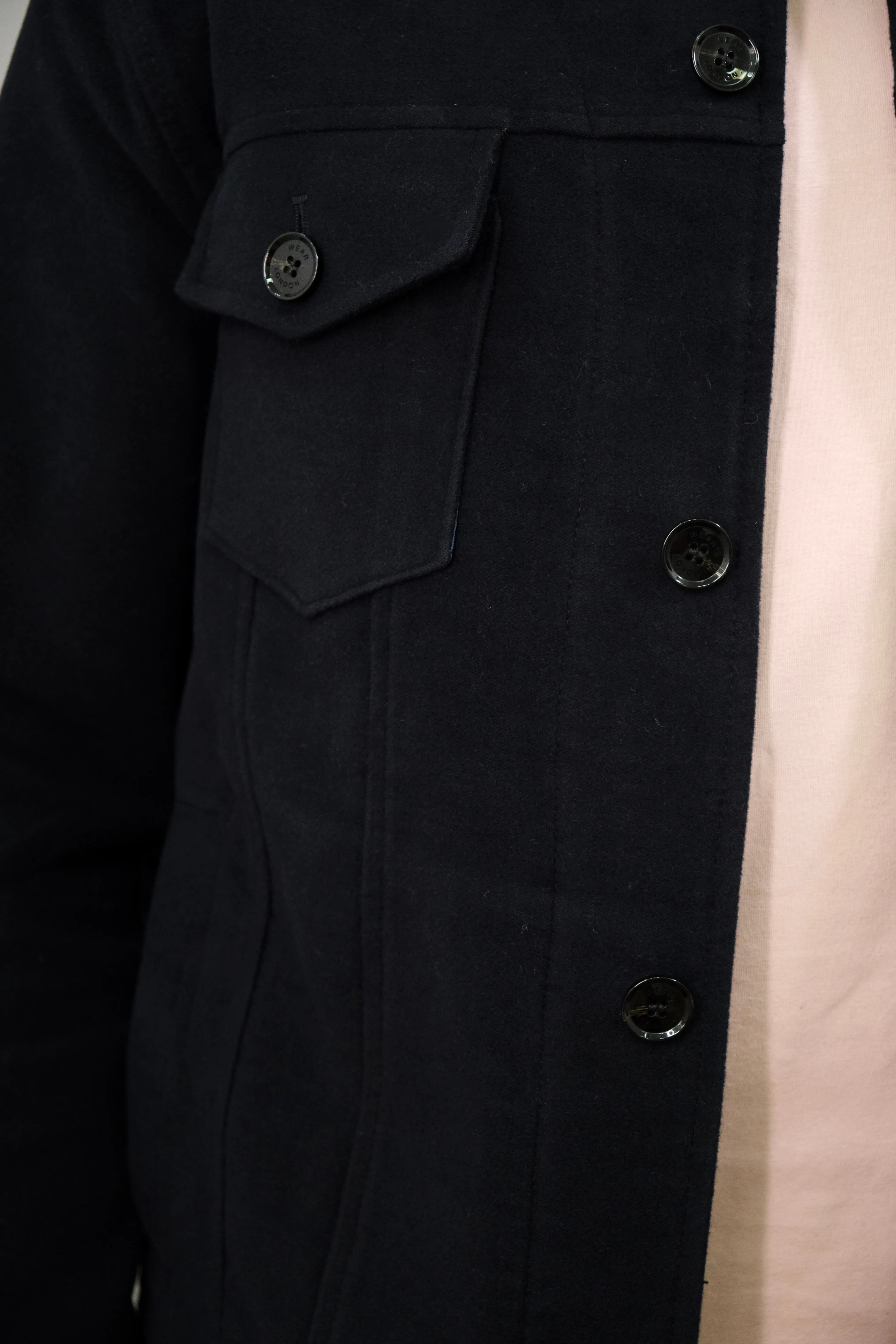Goring Jacket - Navy Moleskin - Image 9