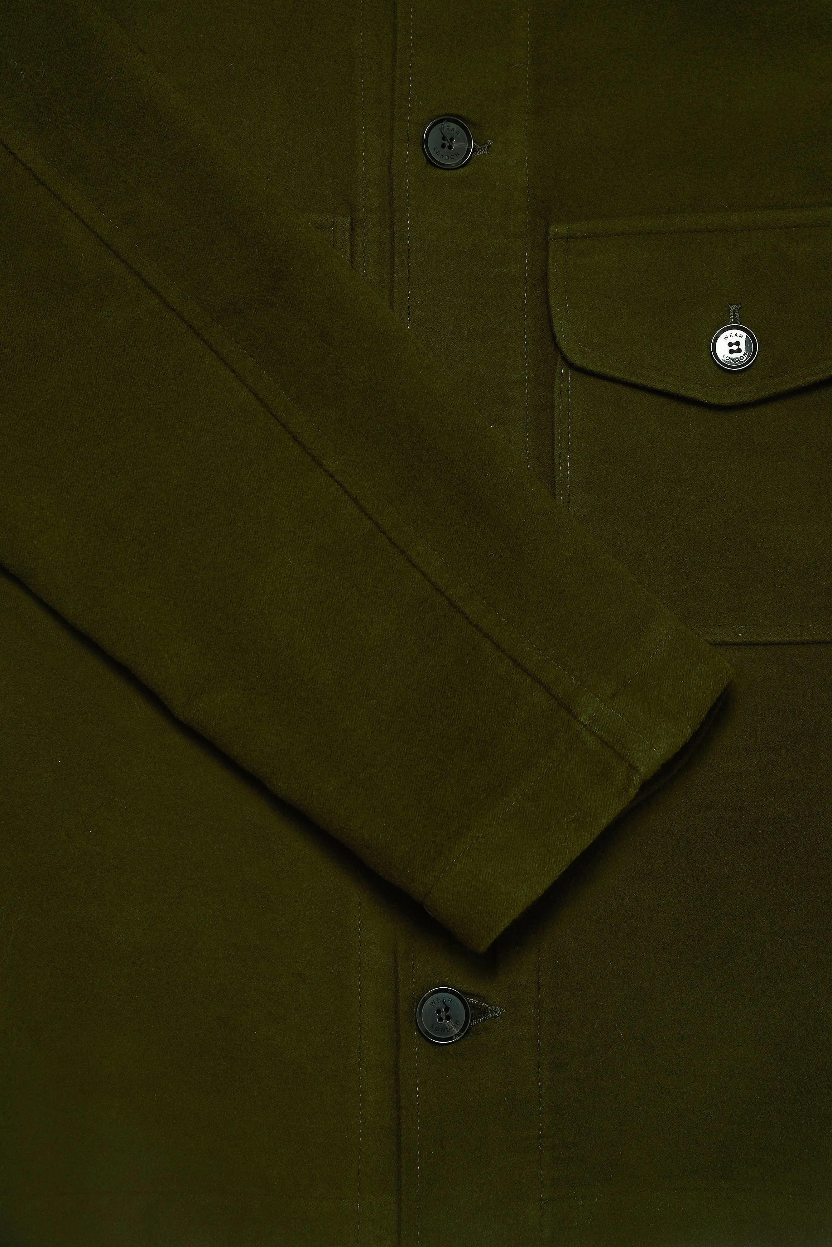 Goring Jacket - Olive Moleskin - Image 3