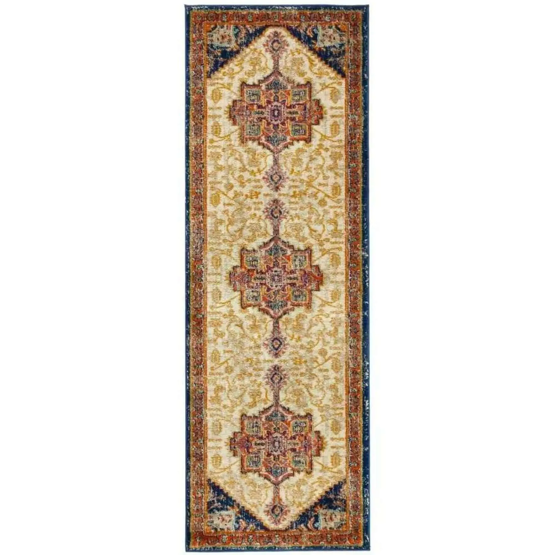 Granada Multicolour Vintage Rug | Amber - Image 5