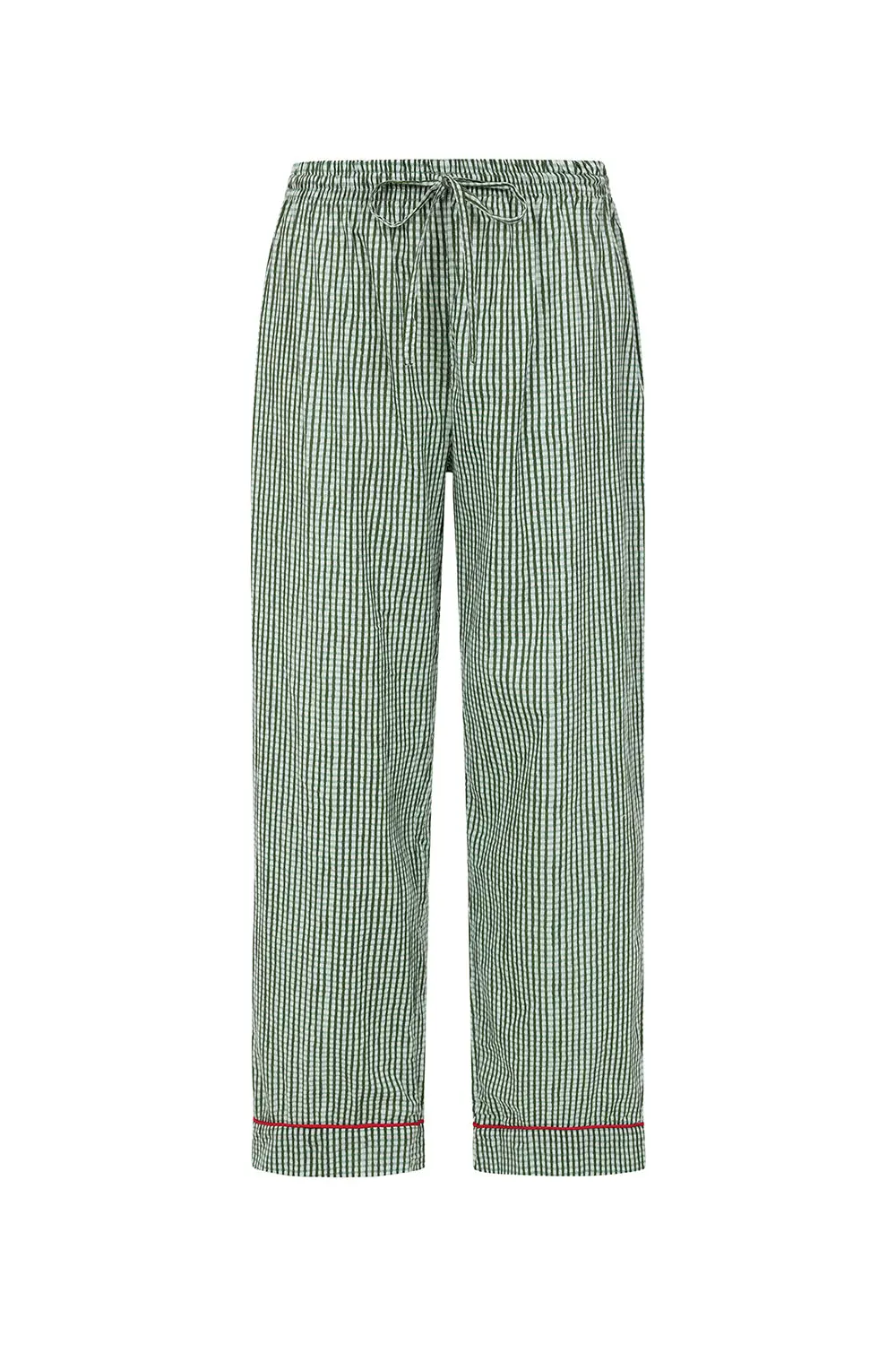 Green Gingham Women's Pyjama Trouser Set - Image 9