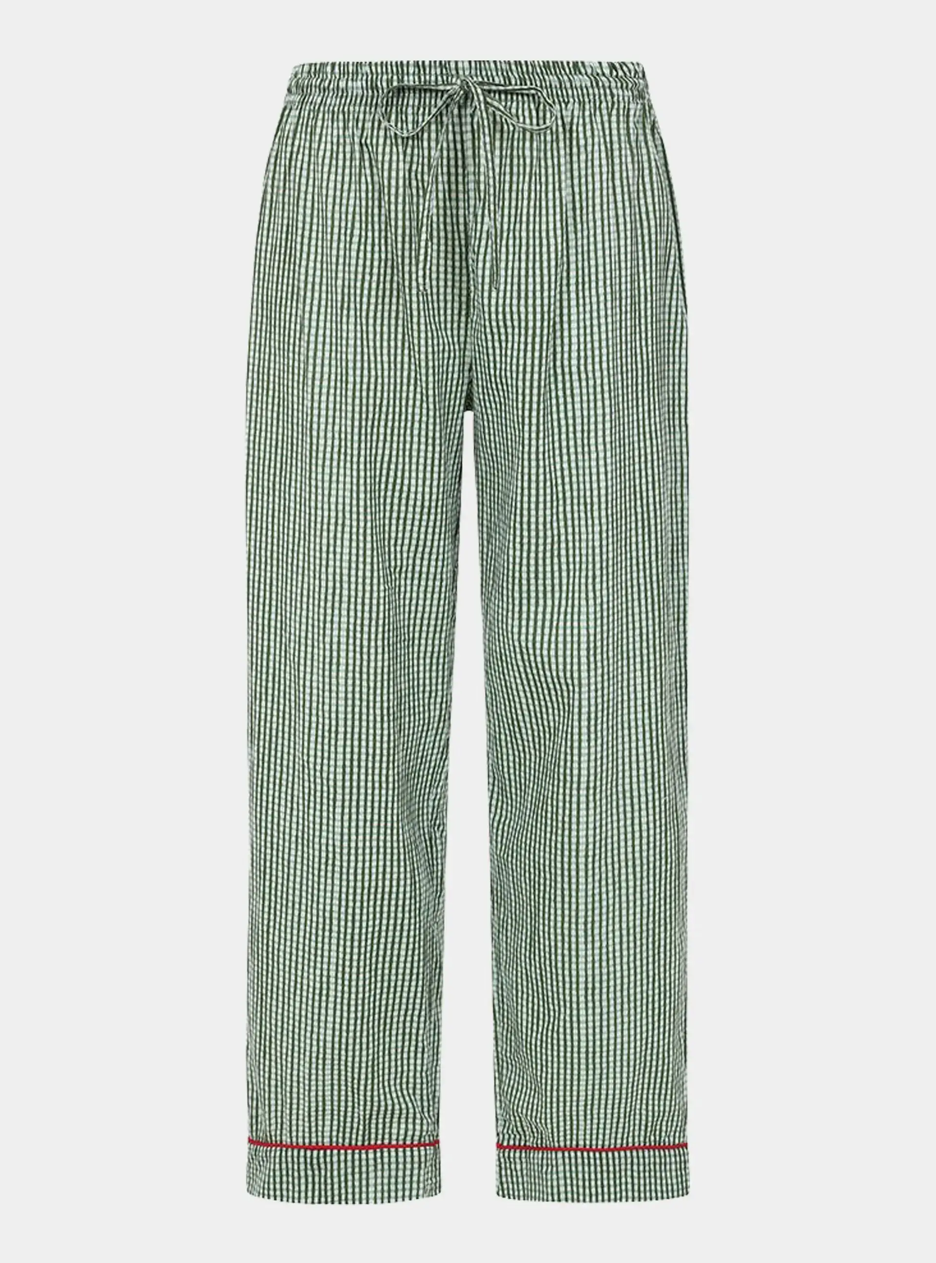 Green Gingham Women's Pyjama Trousers