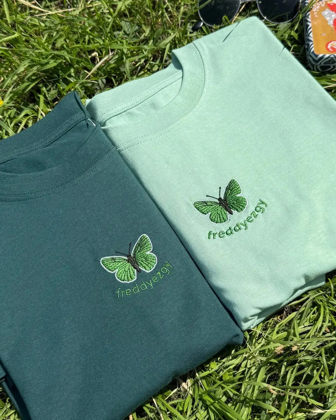 Green Hairstreak Butterfly T-Shirt - Butterfly - Unisex Relaxed Fit - Image 4