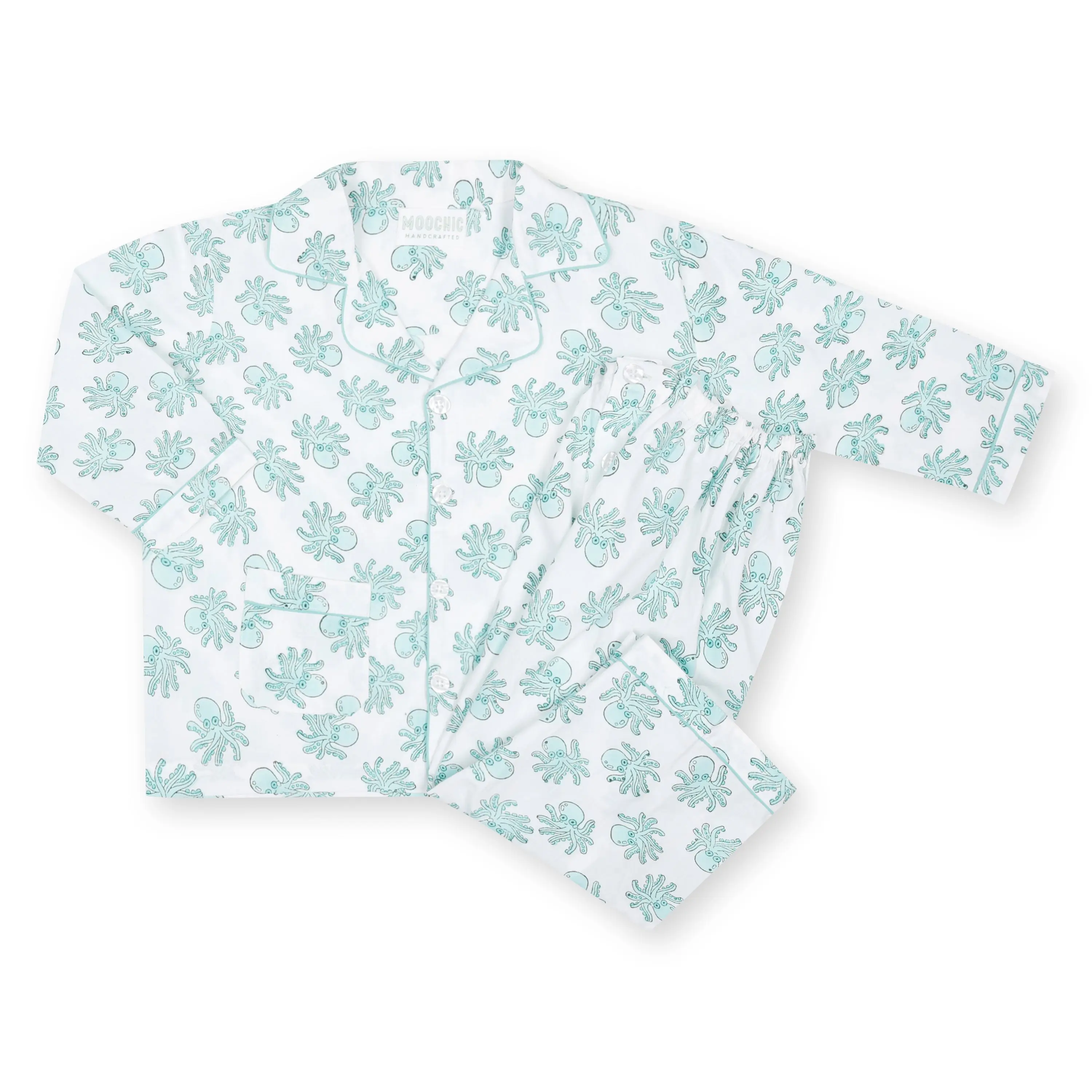 Green Octopus Children's Pyjamas - Image 4