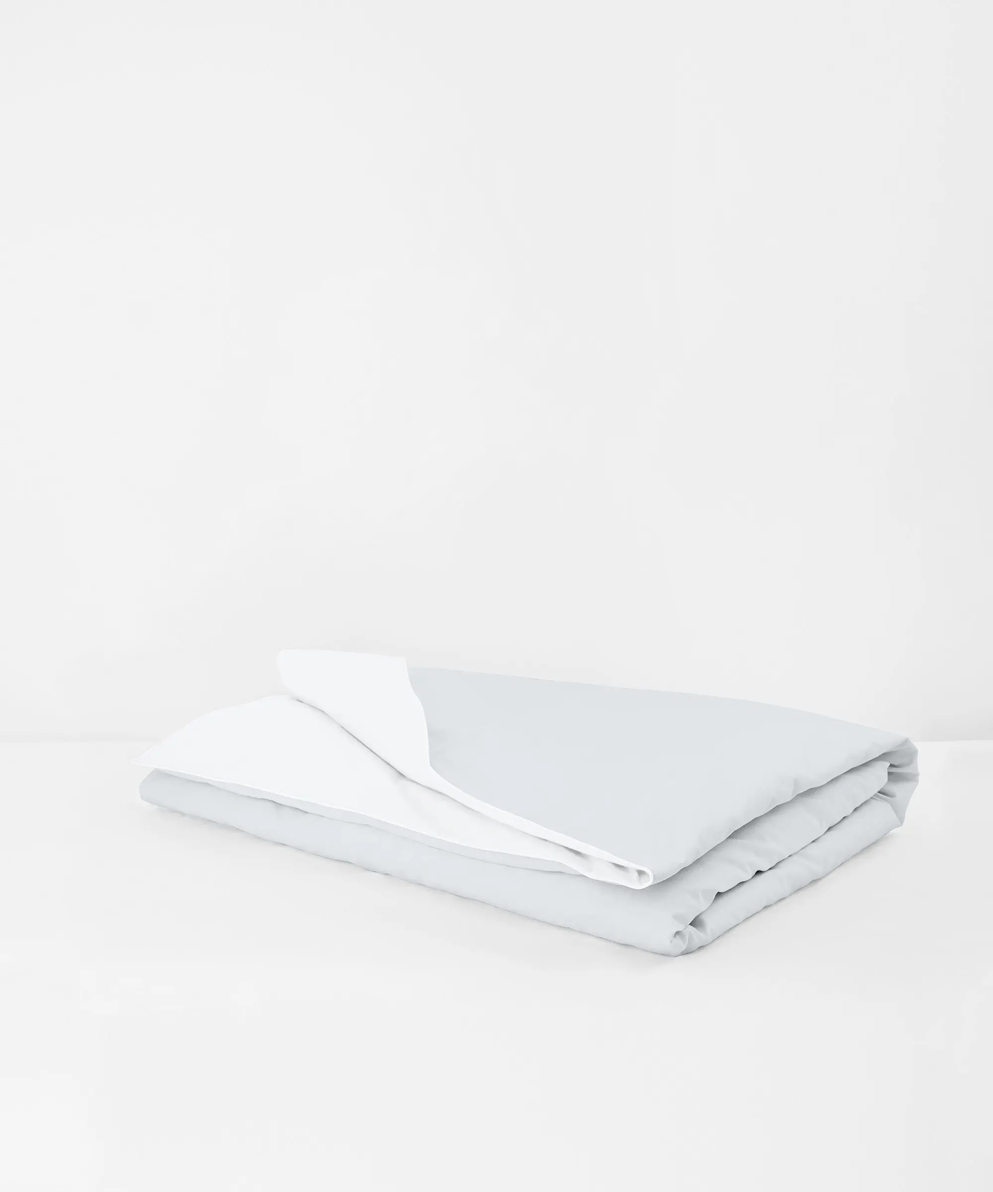 Grey and White Tencel Cotton Duvet Cover - Image 3