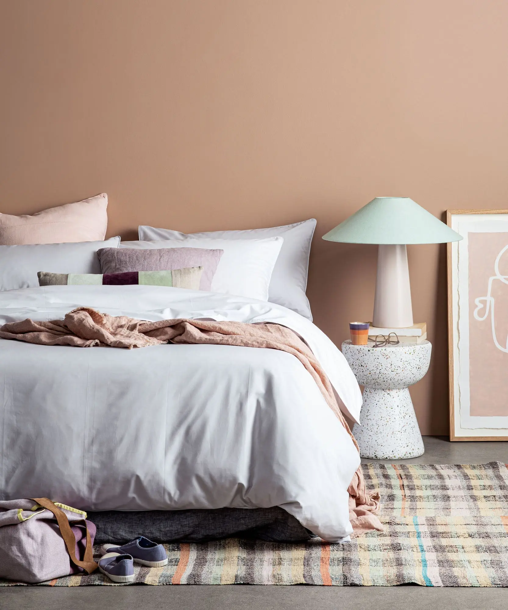Grey and White Tencel Cotton Duvet Cover - Image 4
