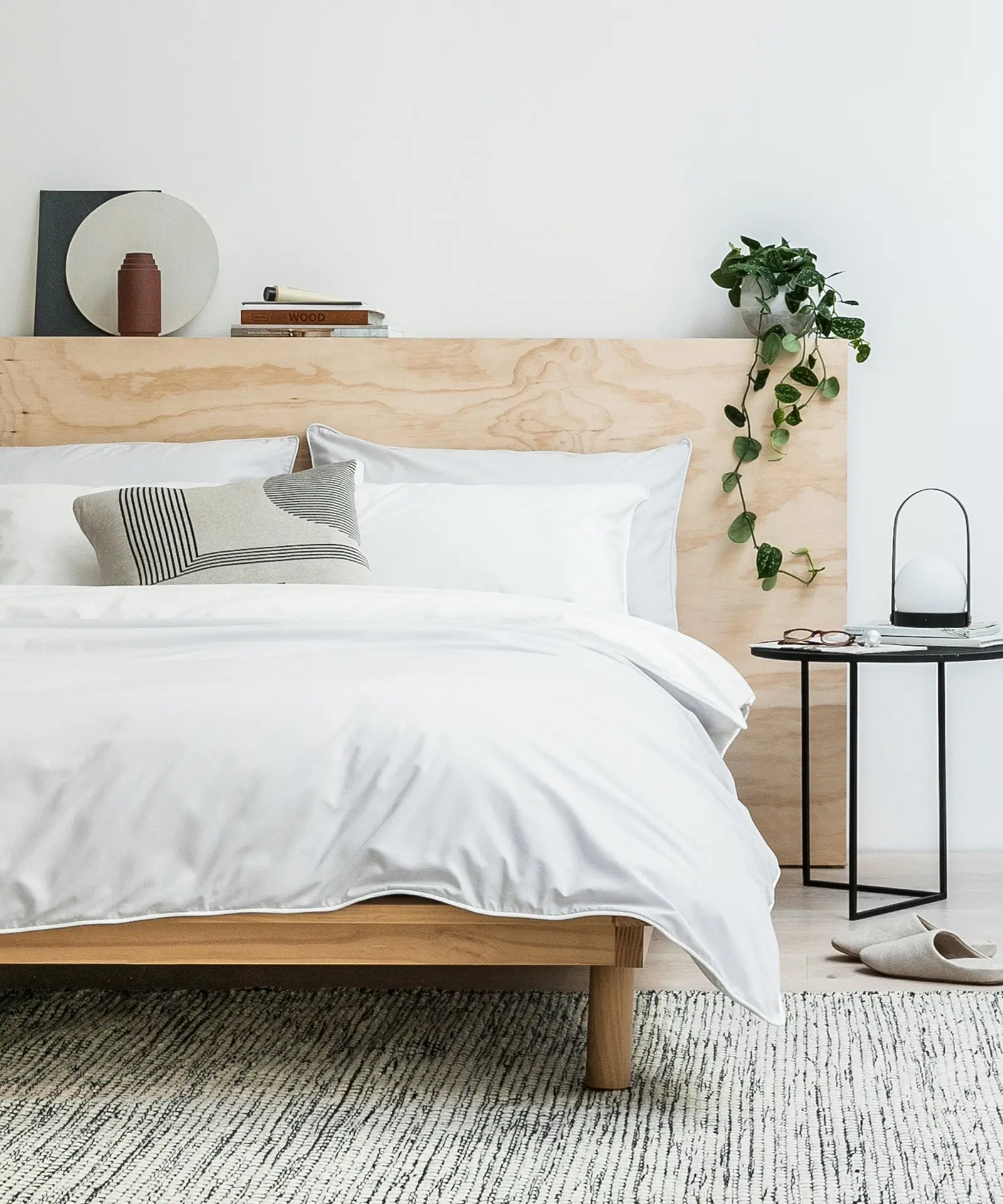 Grey and White Tencel Cotton Duvet Cover - Image 8