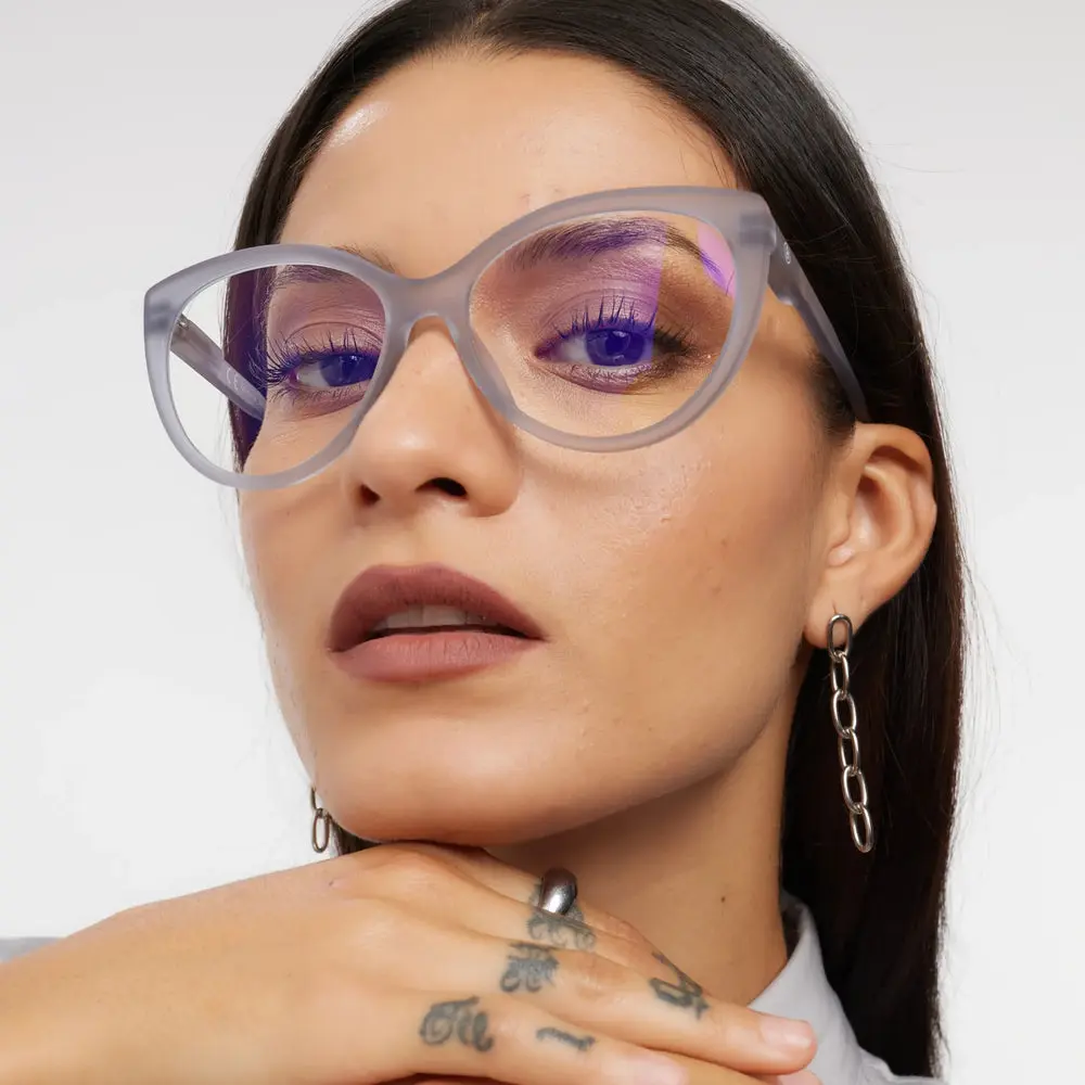 Grey Pearl Belleville Glasses - Image 2