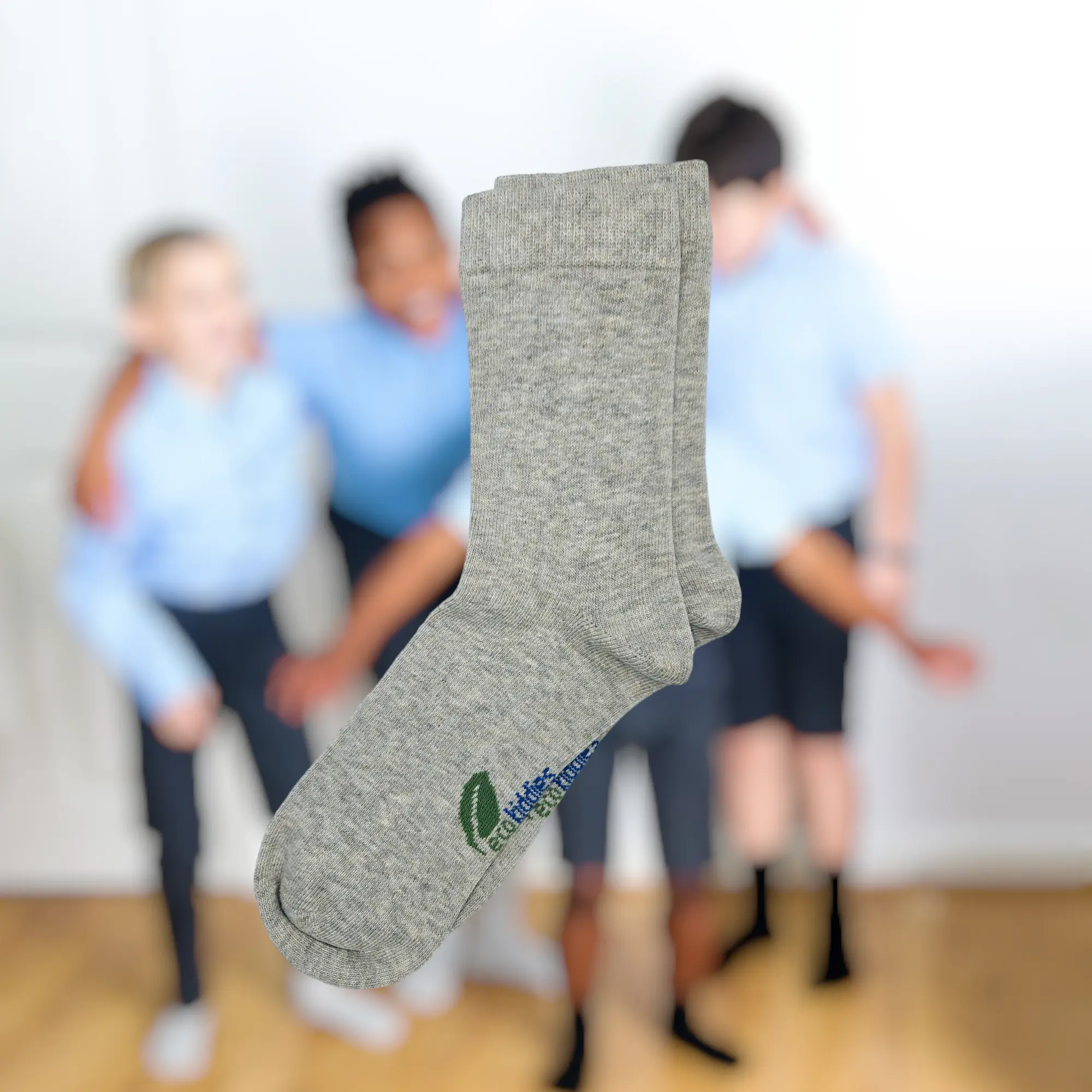Grey School Socks - Kids (Plain Socks) - Image 3