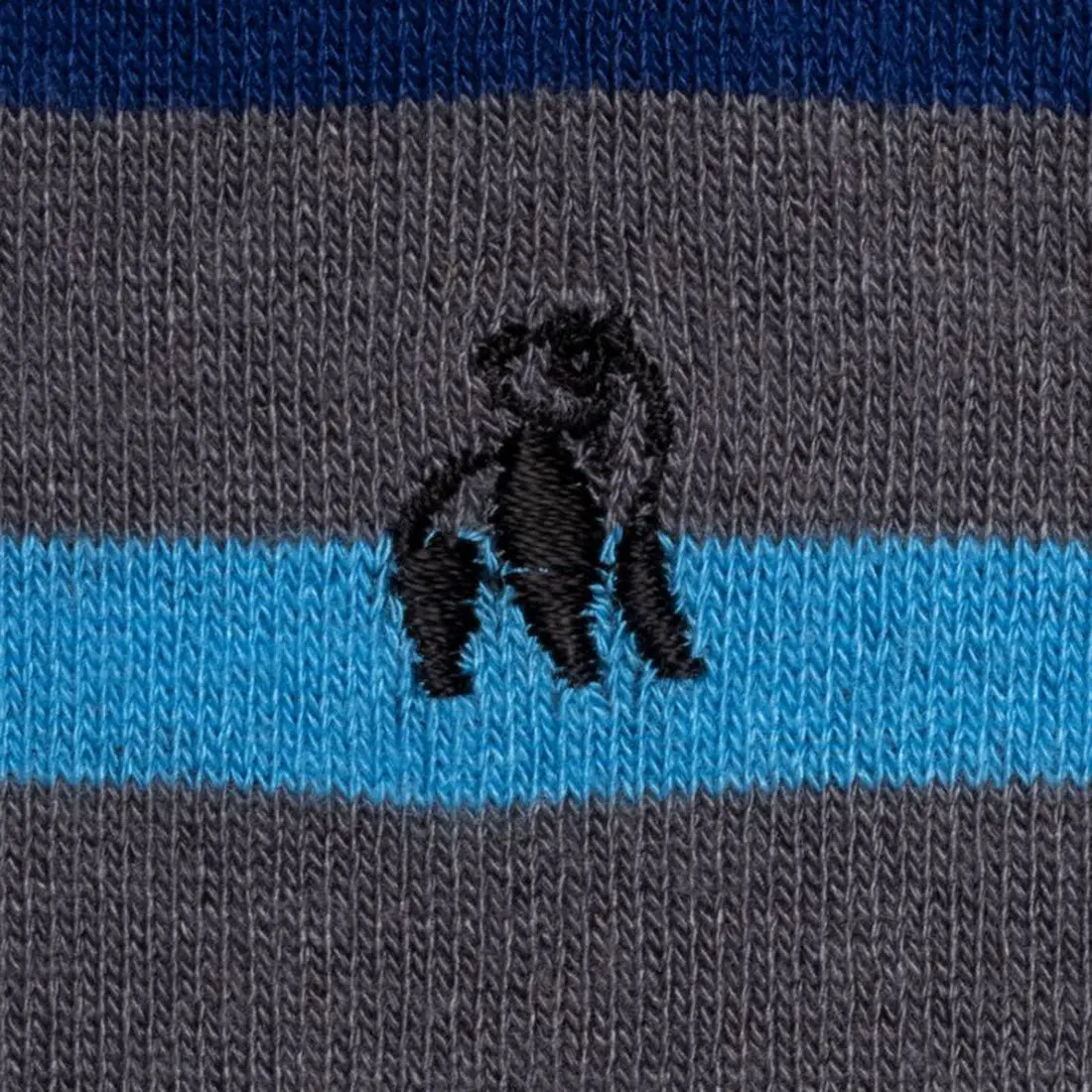 Grey Small Striped Bamboo Socks - Image 3