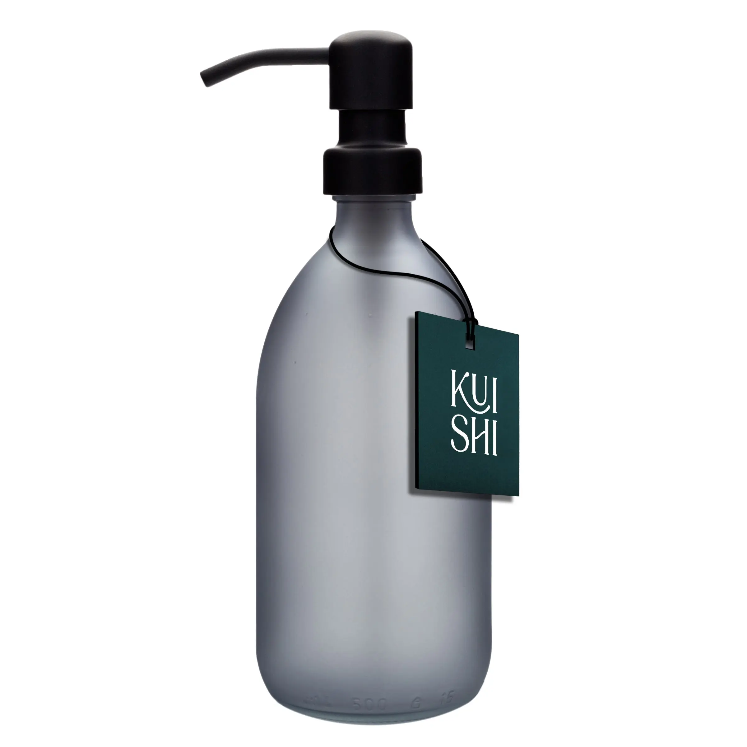 Grey Soap Dispenser Stainless Steel Pump - Image 2