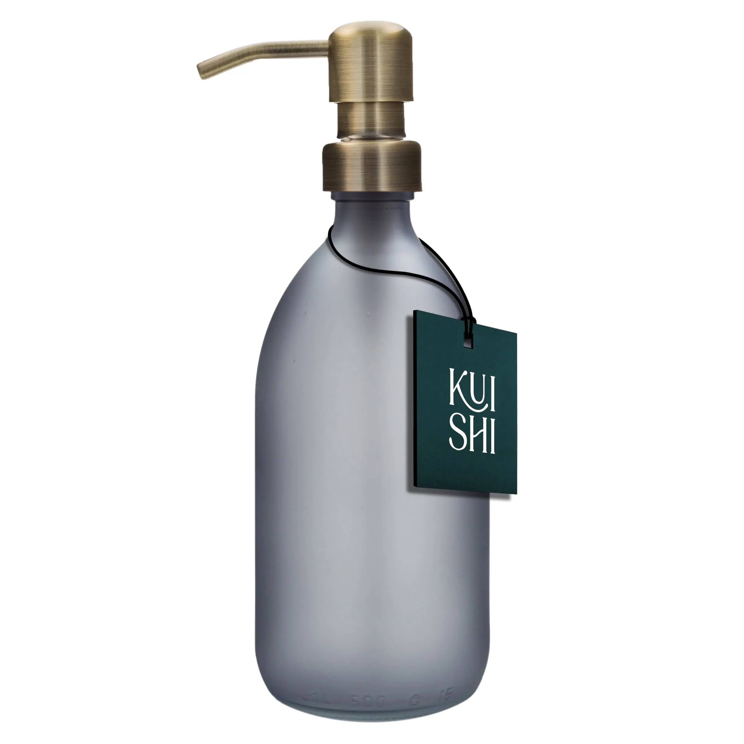 Grey Soap Dispenser Stainless Steel Pump - Image 4