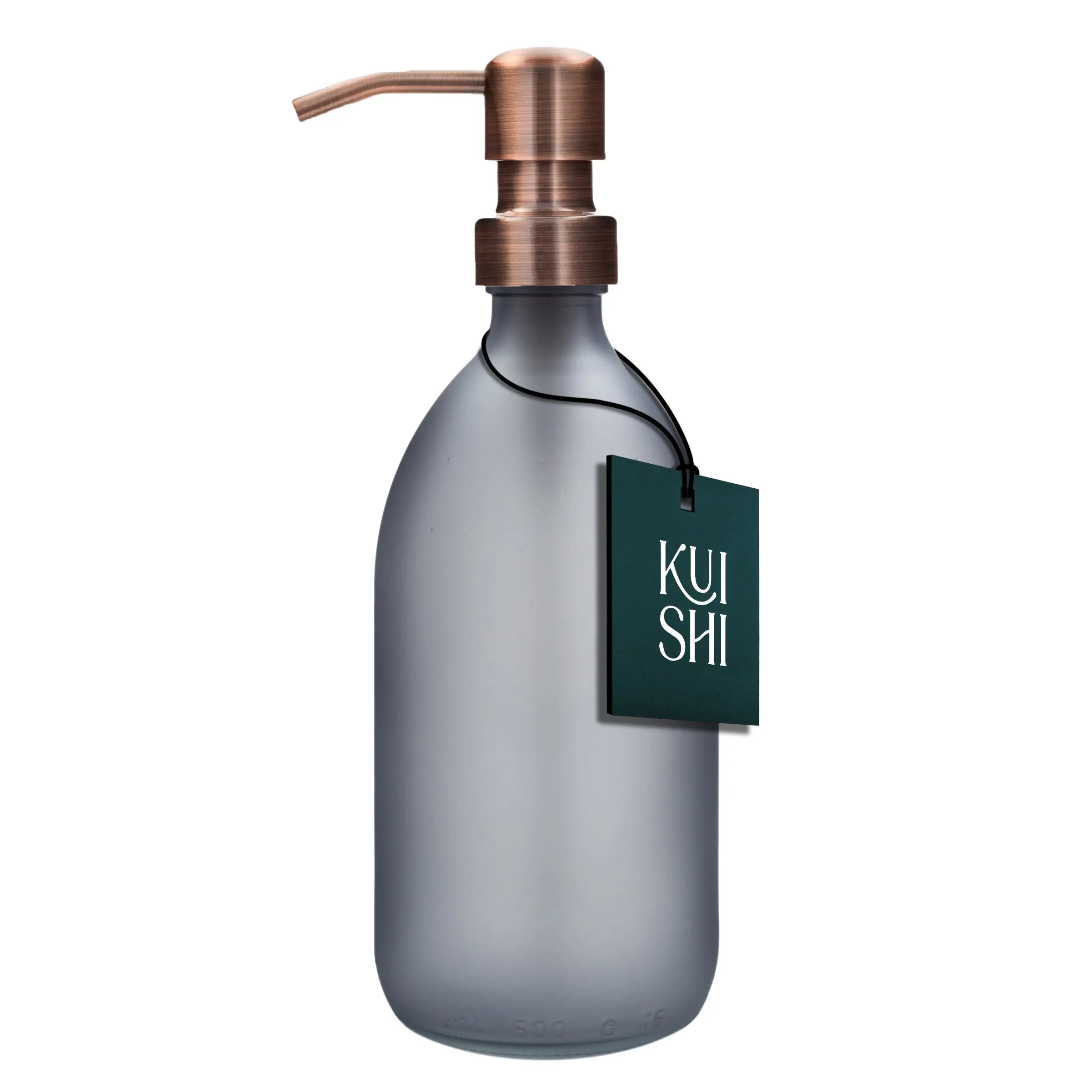 Grey Soap Dispenser Stainless Steel Pump - Image 5
