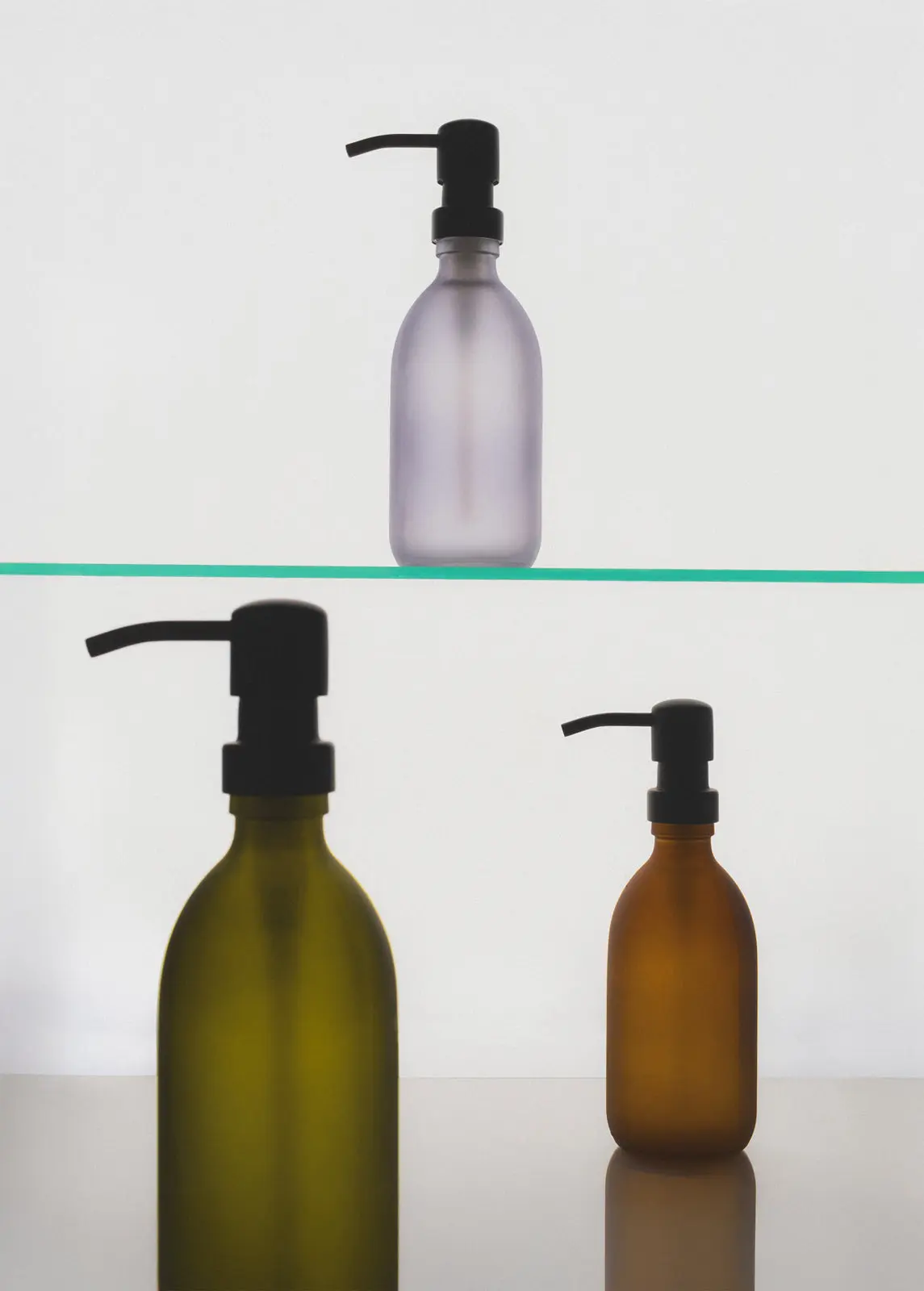 Grey Soap Dispenser Stainless Steel Pump - Image 7