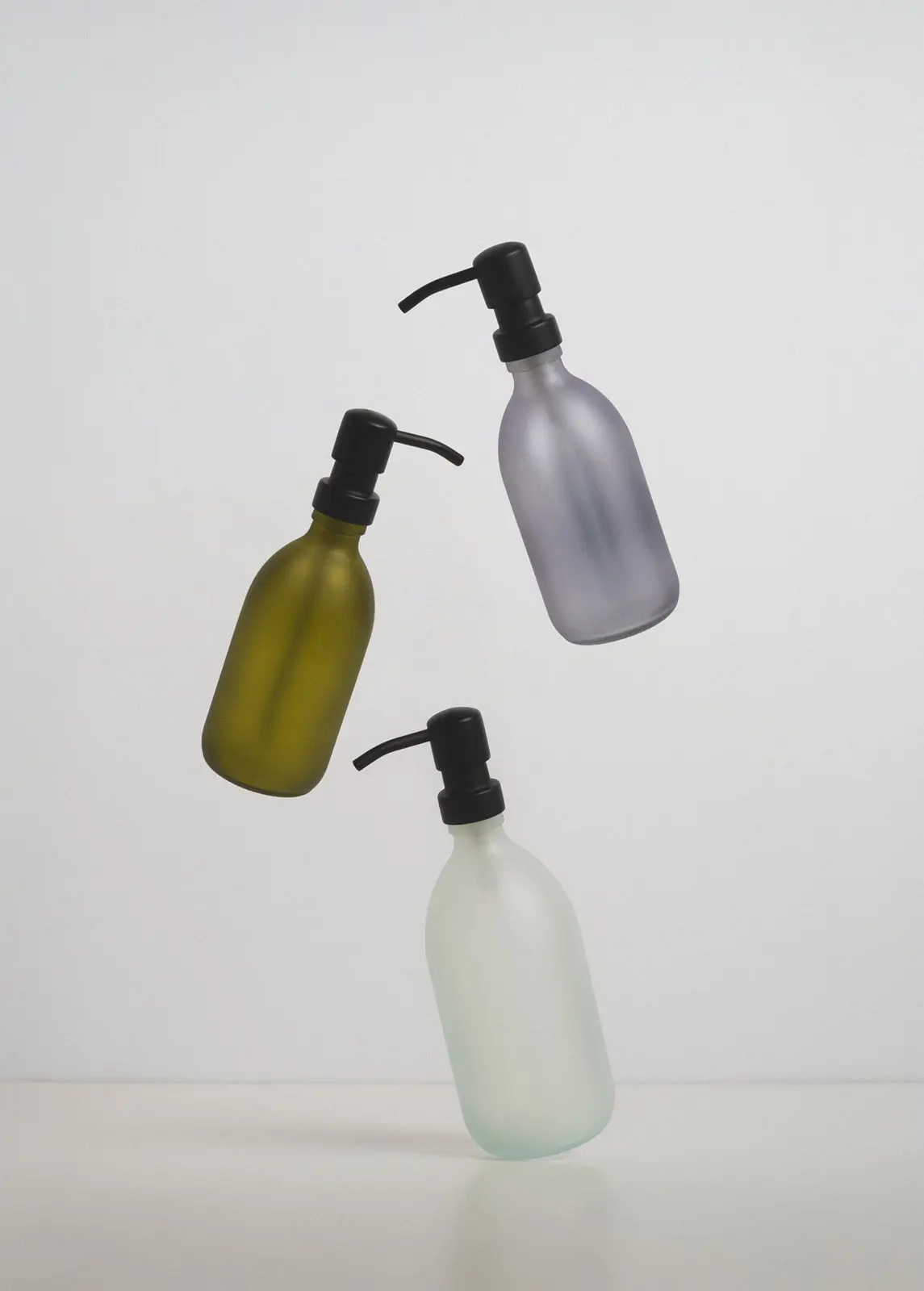 Grey Soap Dispenser Stainless Steel Pump - Image 8