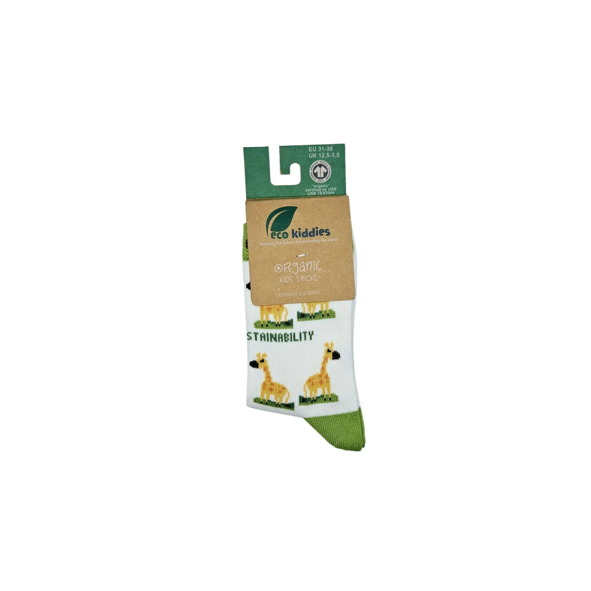 Grinning Giraffe Organic Cotton Kids Socks - Image 6