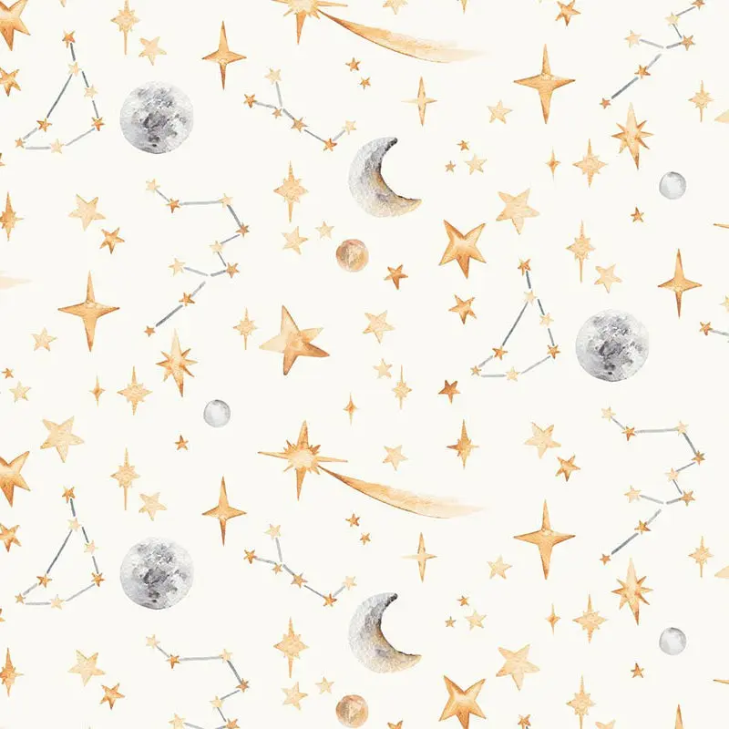 "Hand-Painted Stars Wallpaper for Kids – 4 Dreamy Colours - Image 7