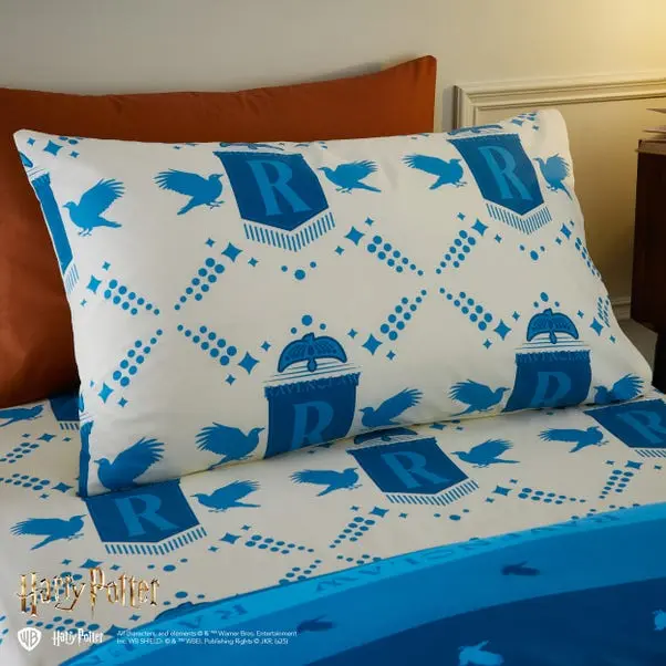Harry Potter Ravenclaw Reversible Duvet Cover and Pillowcase Set - Image 3