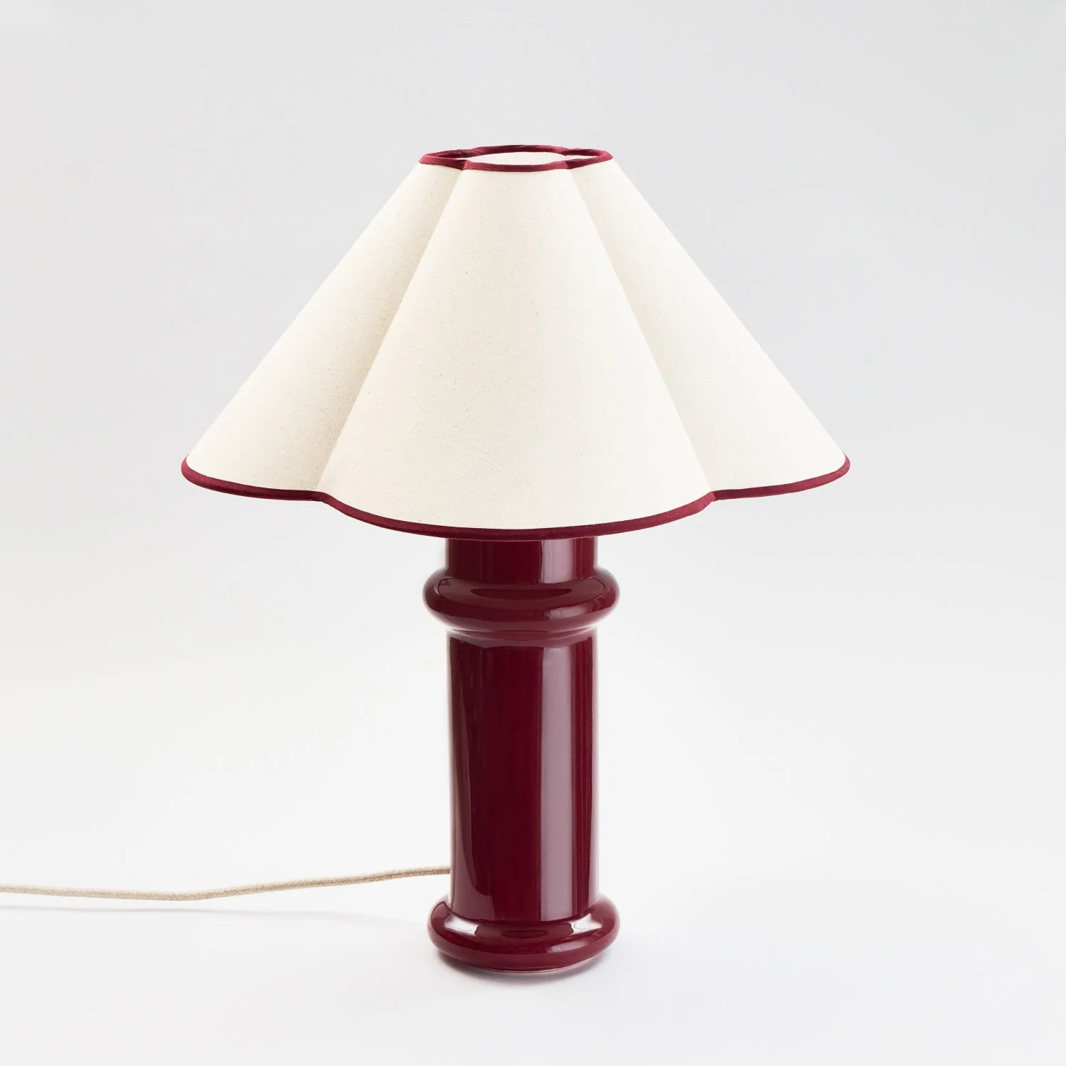 Heath Table Lamp in Port Red - Image 13