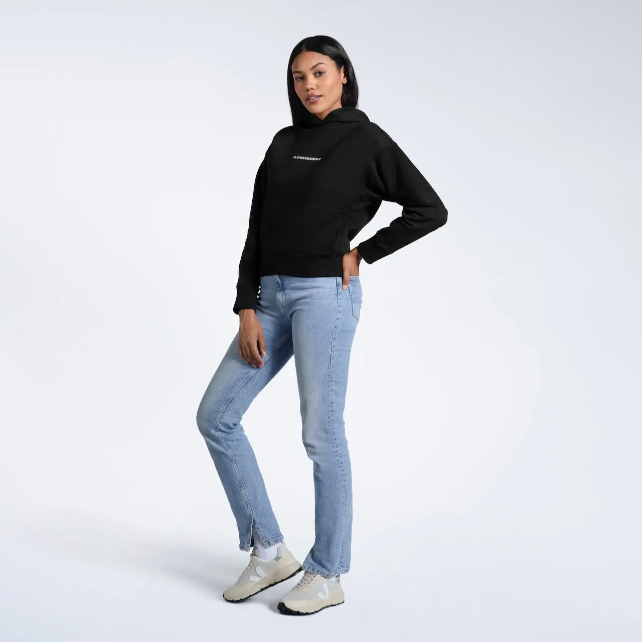 Heavyweight Women's Organic Logo Hoodie - Image 2