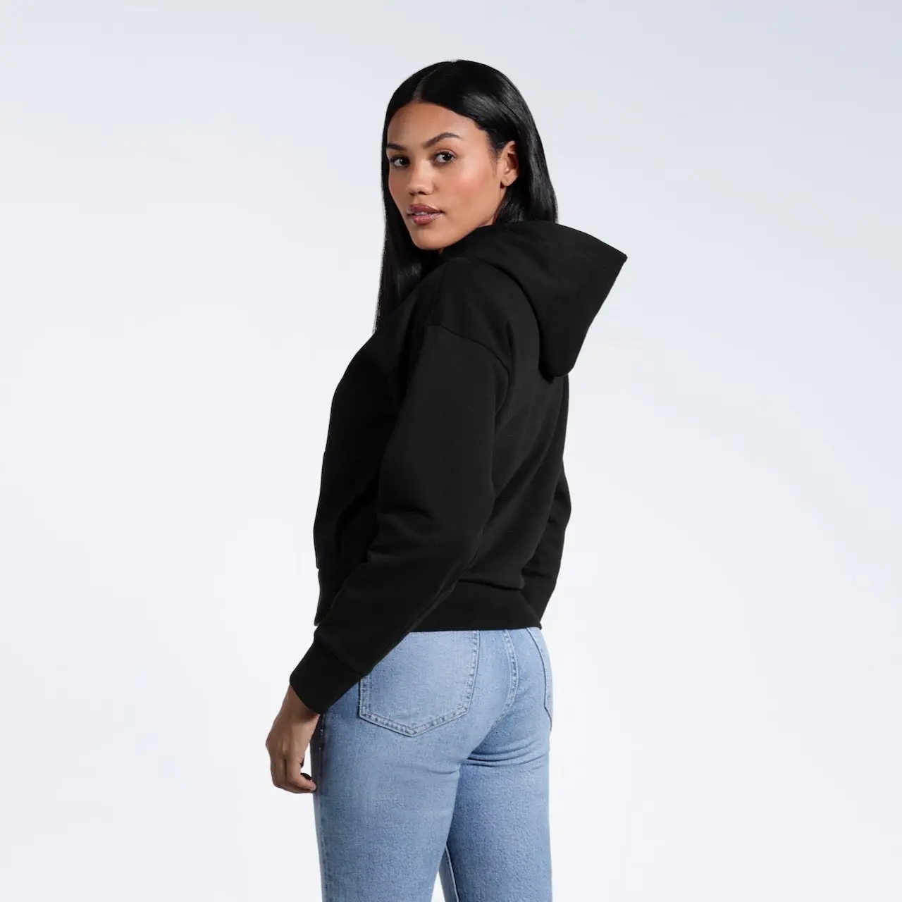 Heavyweight Women's Organic Logo Hoodie - Image 5