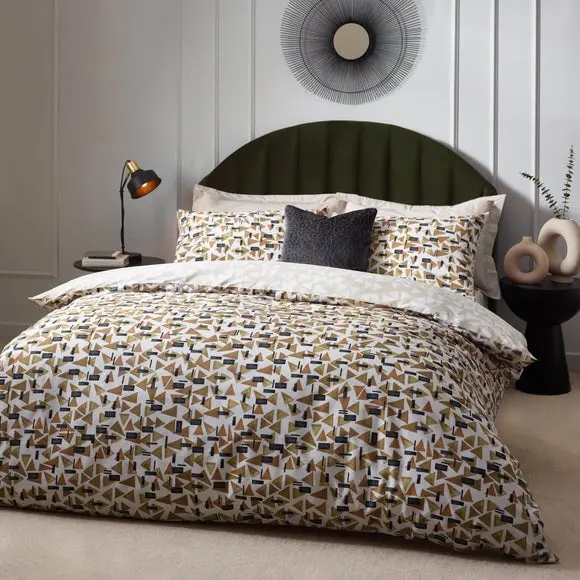 HÖEM City Cotton Rich Duvet Cover & Pillowcase Set, Multicoloured